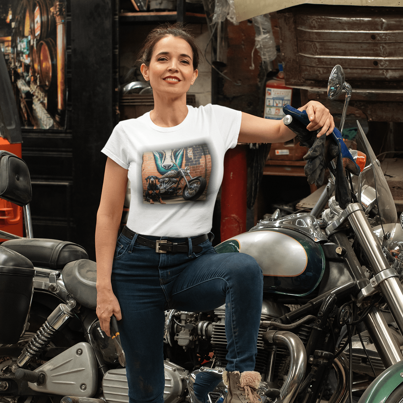 Doberman Chopper T-Shirt | Chopper TShirt |That Should Be on a T-Shirt