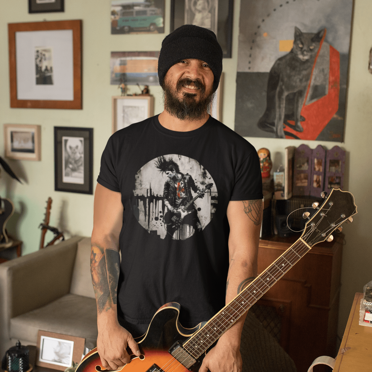 Punk Guitar Tshirt