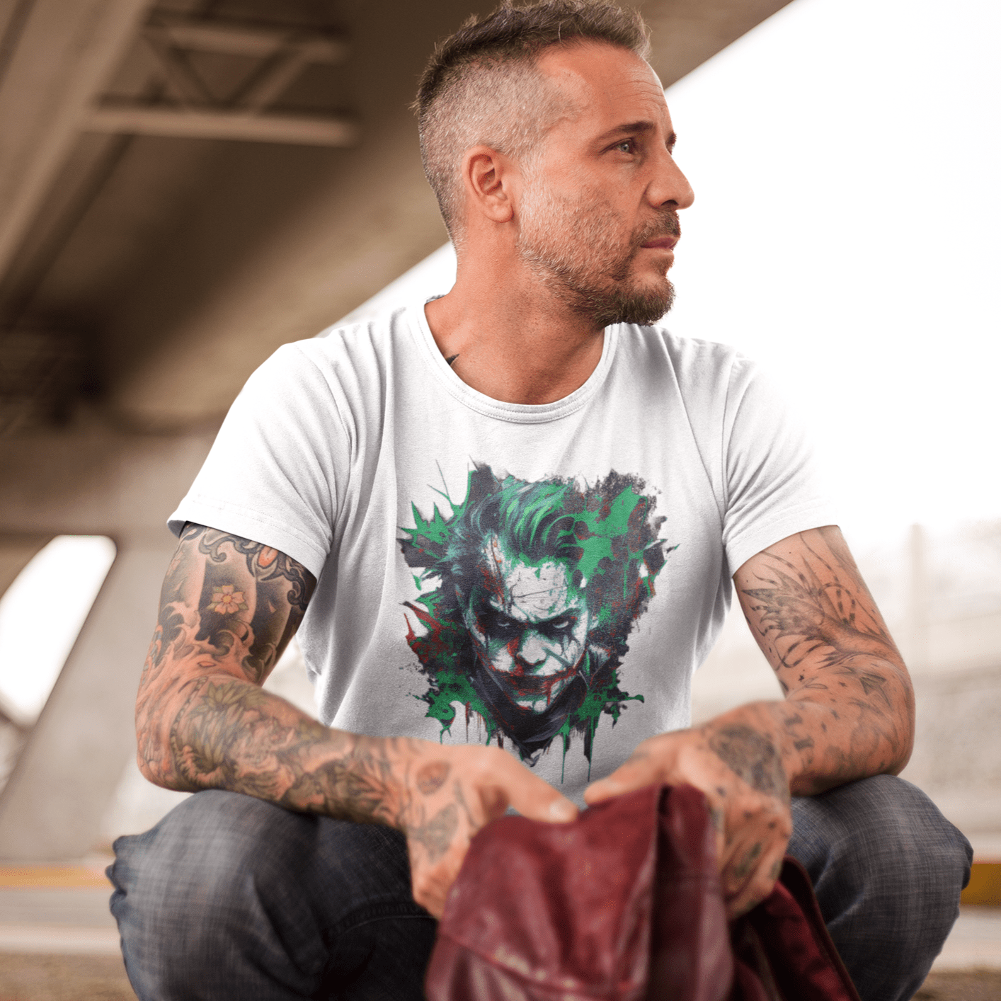 T-shirt featuring the Joker, a villain from Marvel Comic