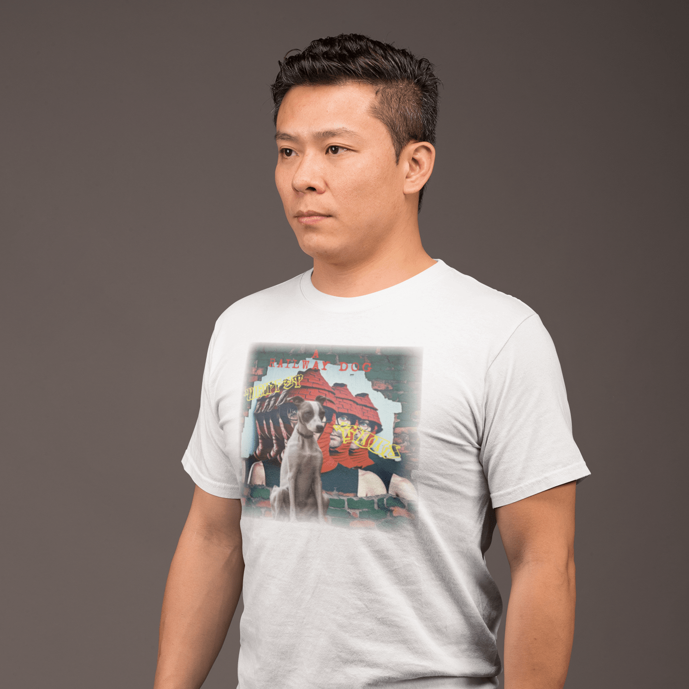 Printed Whippet Meets Devo T-Shirt | That Should Be on a T-Shirt