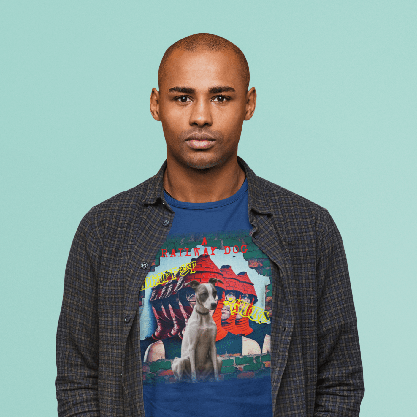 Printed Whippet Meets Devo T-Shirt | That Should Be on a T-Shirt