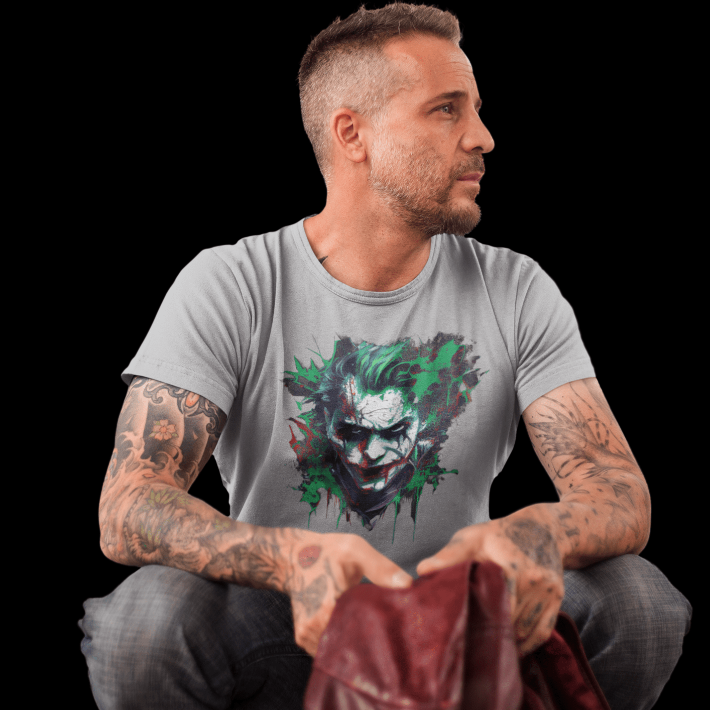 T-shirt featuring the Joker, a villain from Marvel Comic