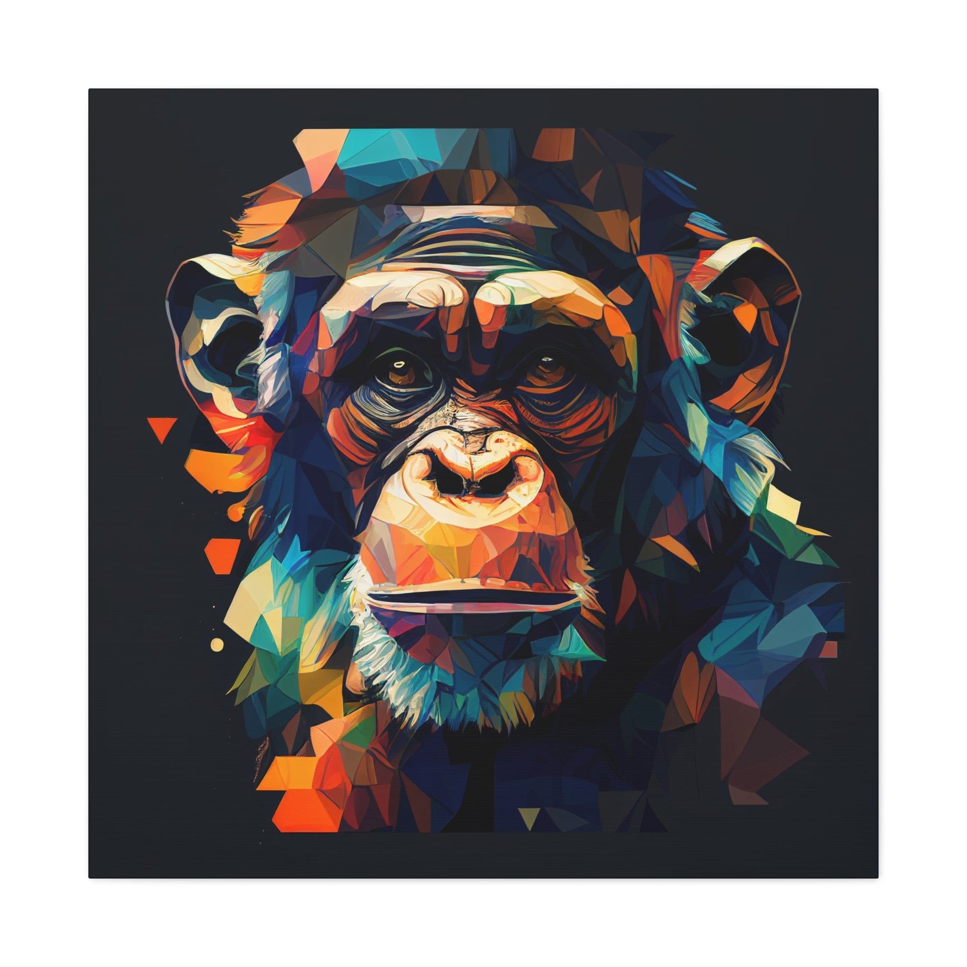 Chimpanzee on Canvas Art - That Should Be on a T-Shirt