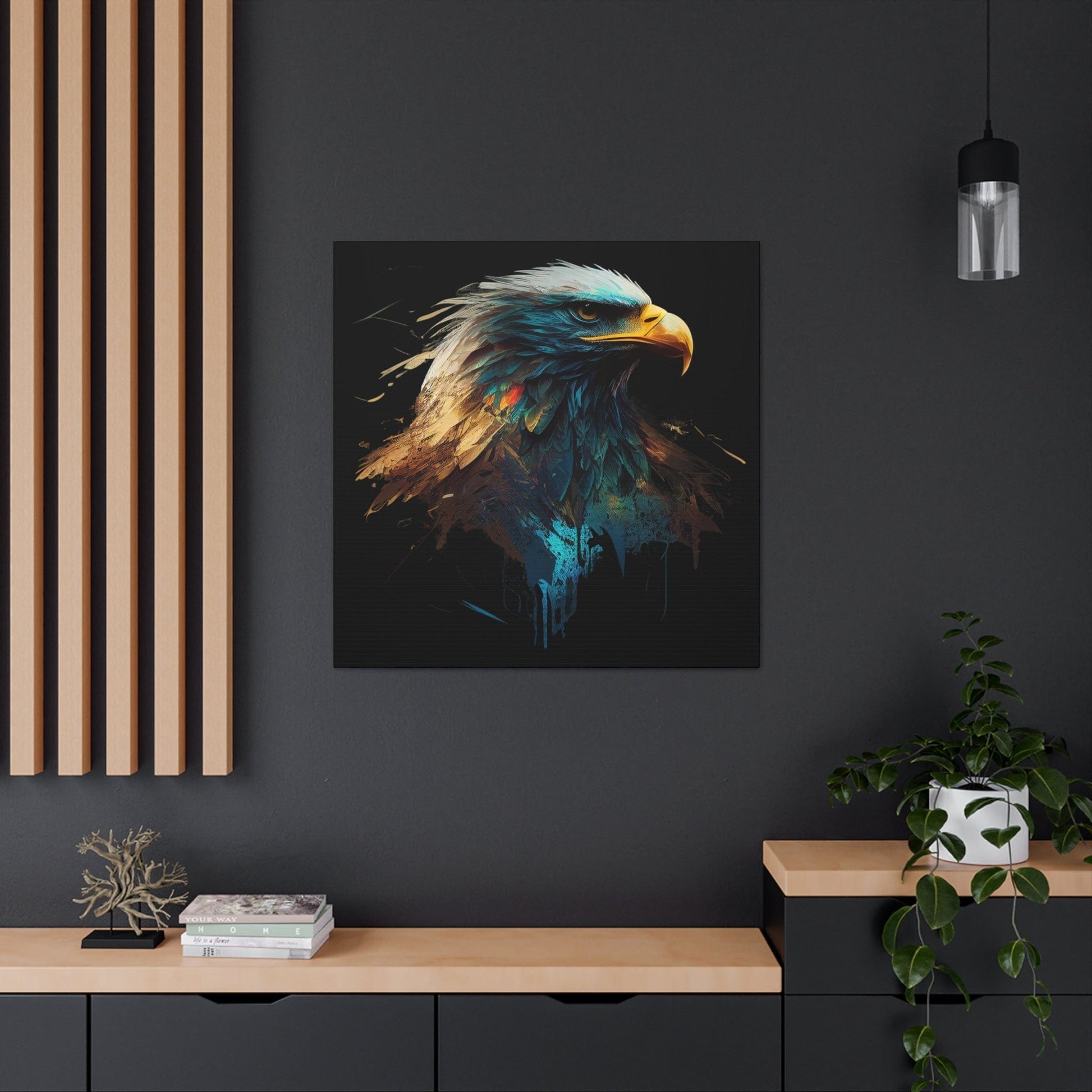 Bald Eagle Art on Canvas - That Should Be on a T-Shirt