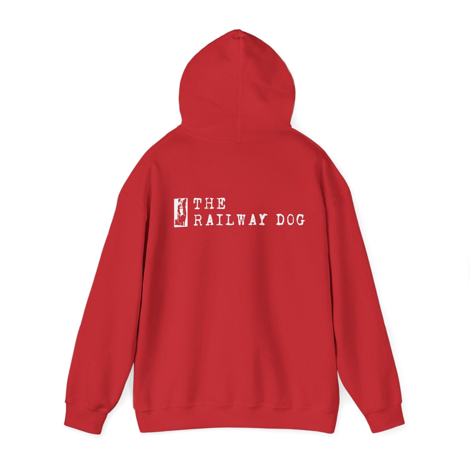 Railway Dog Hoodie - 'The Railway Dog' Vintage Logo Pullover - That Should Be on a T-Shirt
