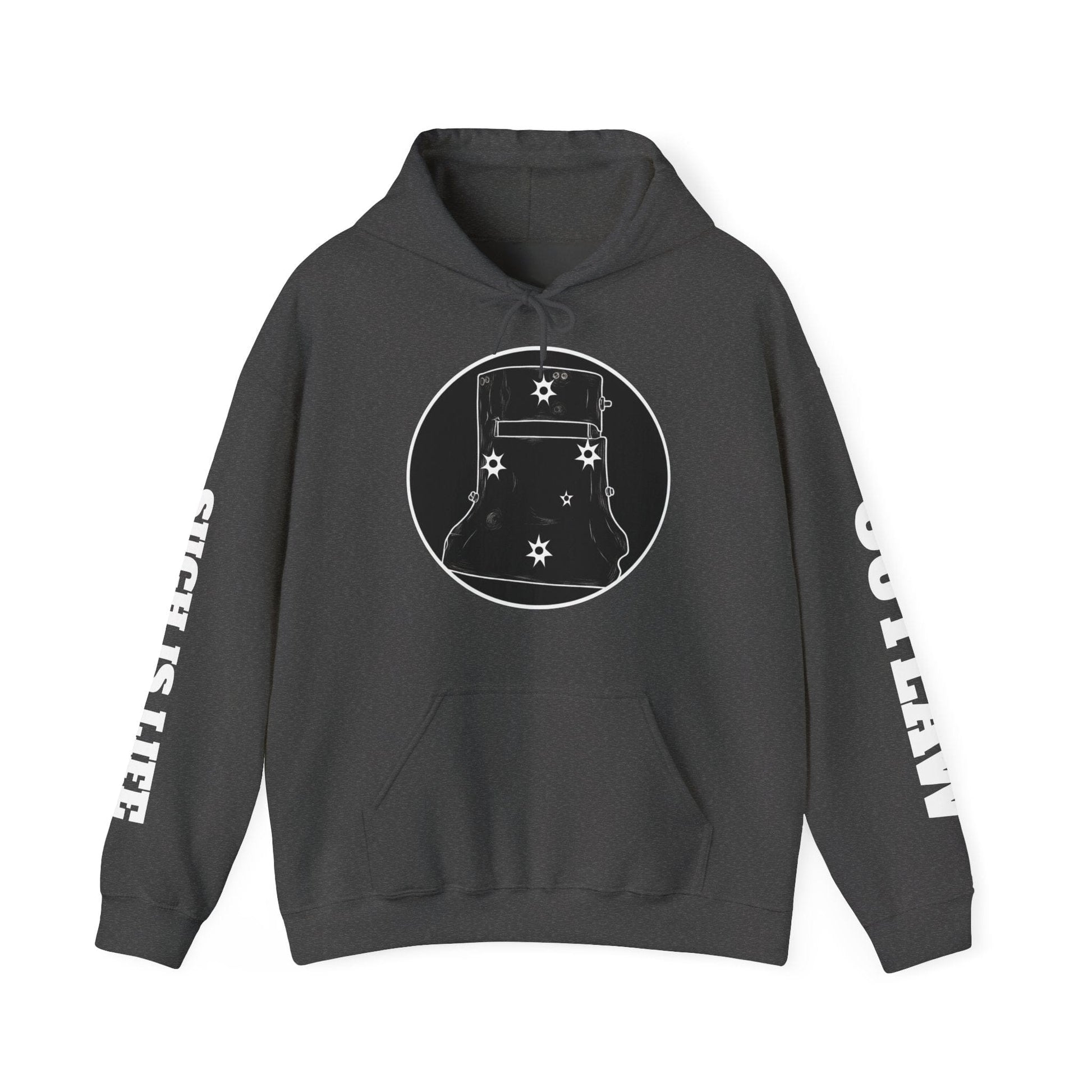 Ned Kelly Helmet Southern Cross Hoodie — Patriotic Graphic Hooded Sweatshirt - That Should Be on a T-Shirt