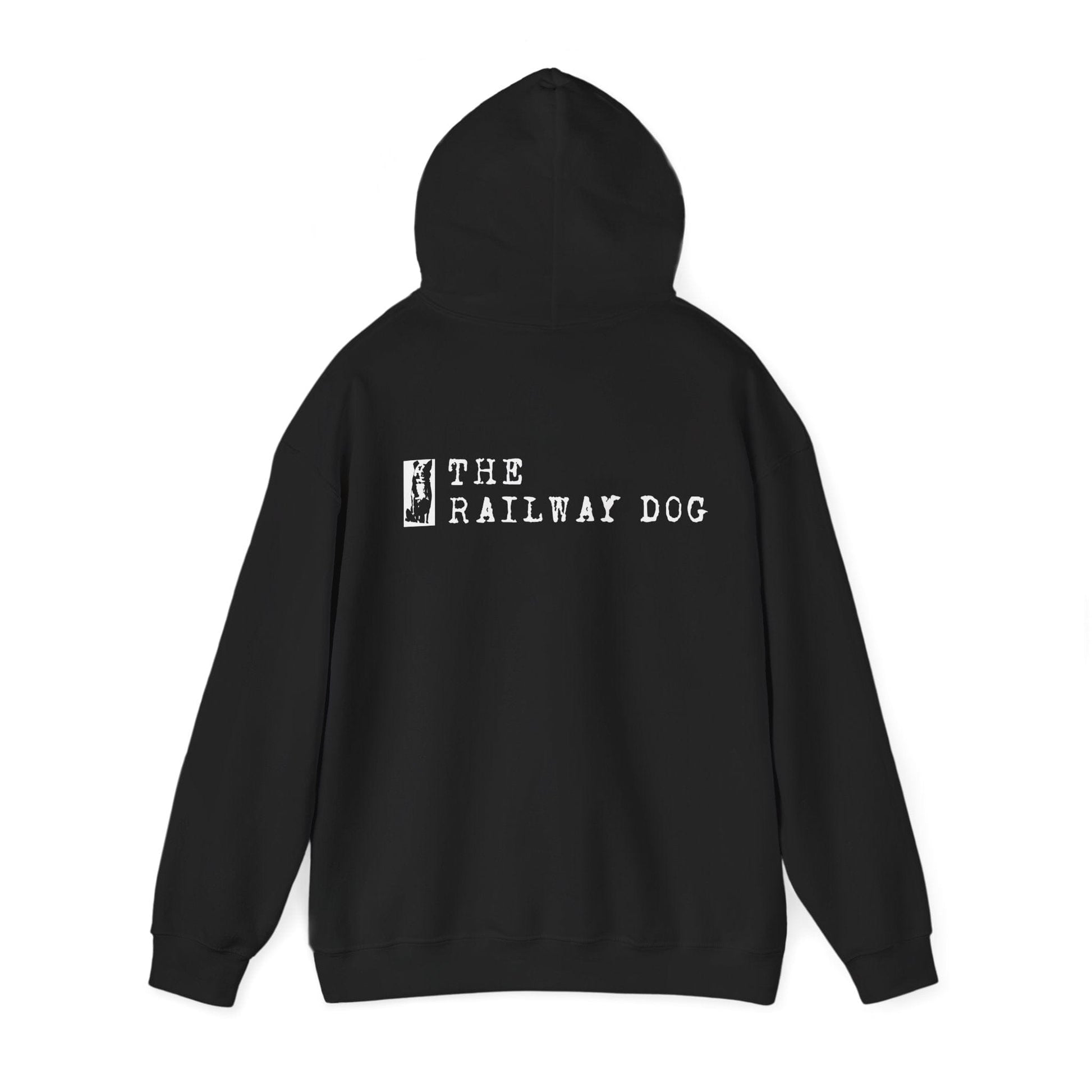 Railway Dog Hoodie - 'The Railway Dog' Vintage Logo Pullover - That Should Be on a T-Shirt