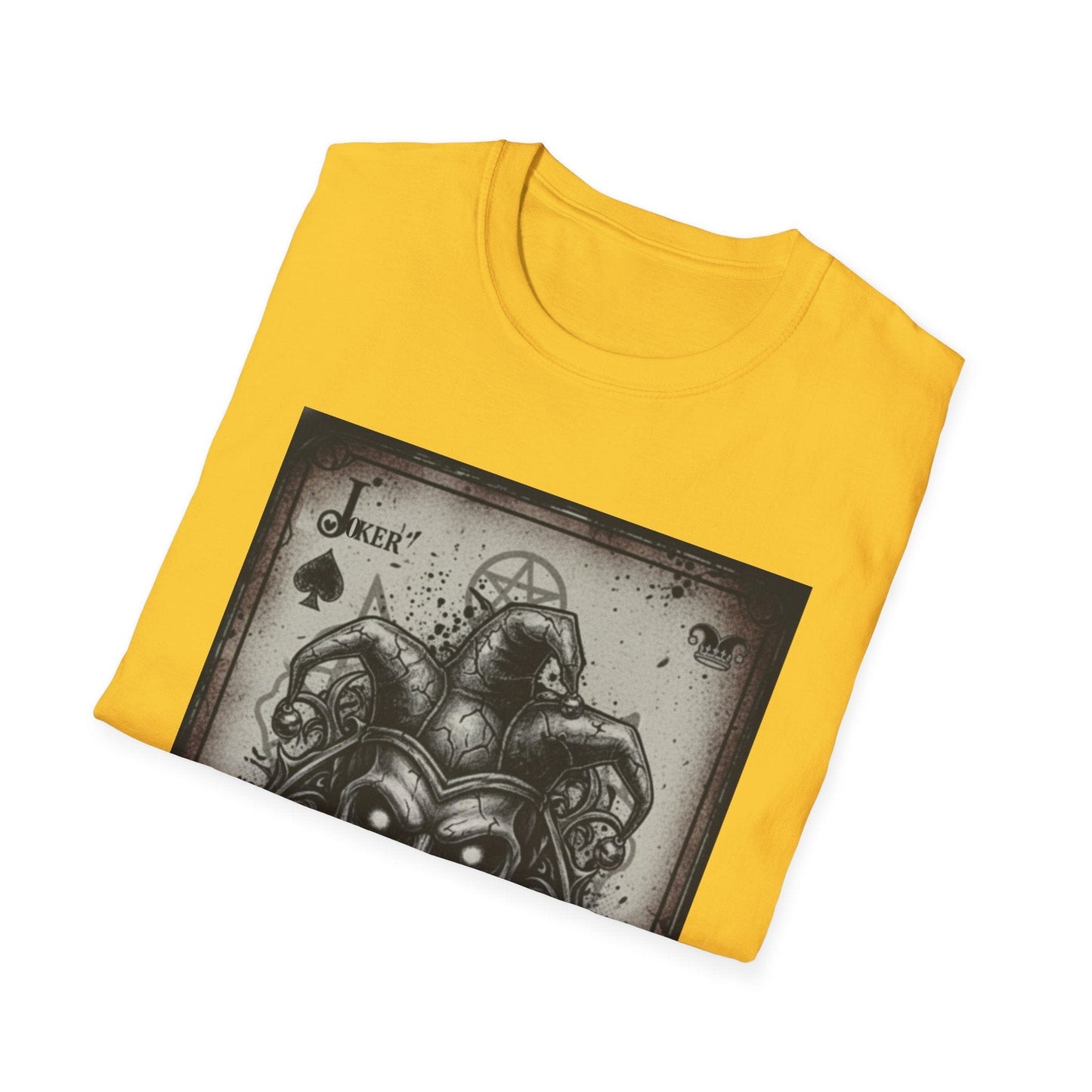 Dark Joker Skull Playing Card T-Shirt | Gothic Streetwear Graphic Tee