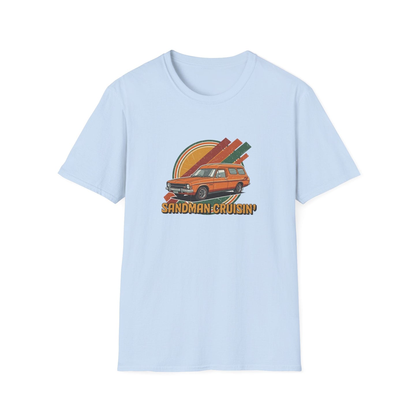 Sandman Cruisin' Van T-Shirt — Retro Campervan Graphic Tee