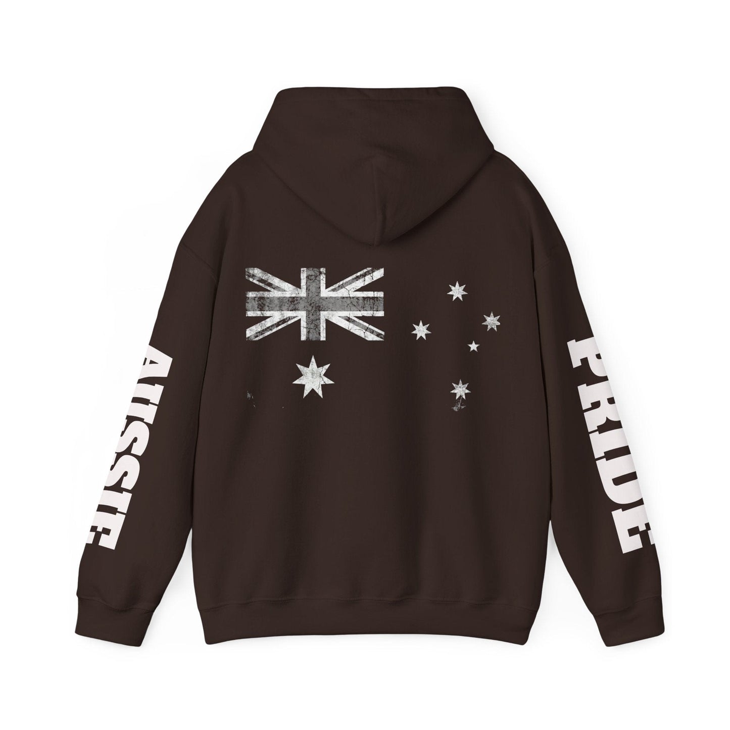 Aussie Pride Distressed Flag Hoodie - Unisex Oversized Streetwear