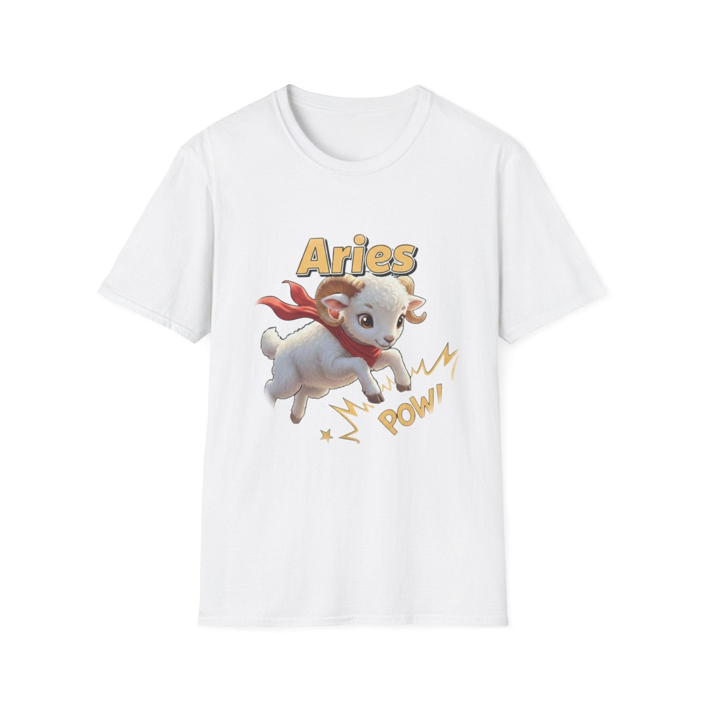 Aries Zodiac T-Shirt — Cute Superhero Ram ‘Pow!’ Graphic Tee - That Should Be on a T-Shirt