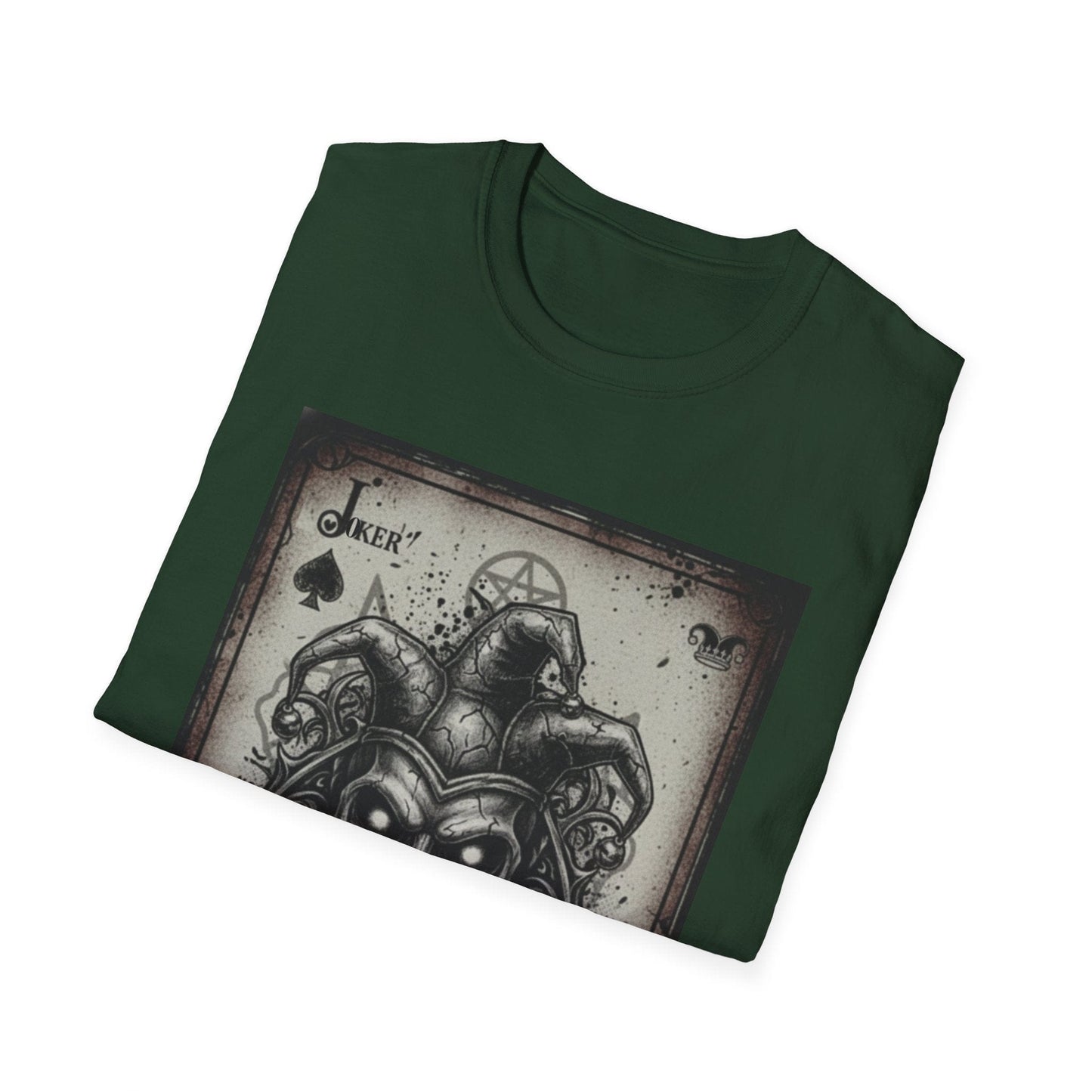 Dark Joker Skull Playing Card T-Shirt | Gothic Streetwear Graphic Tee