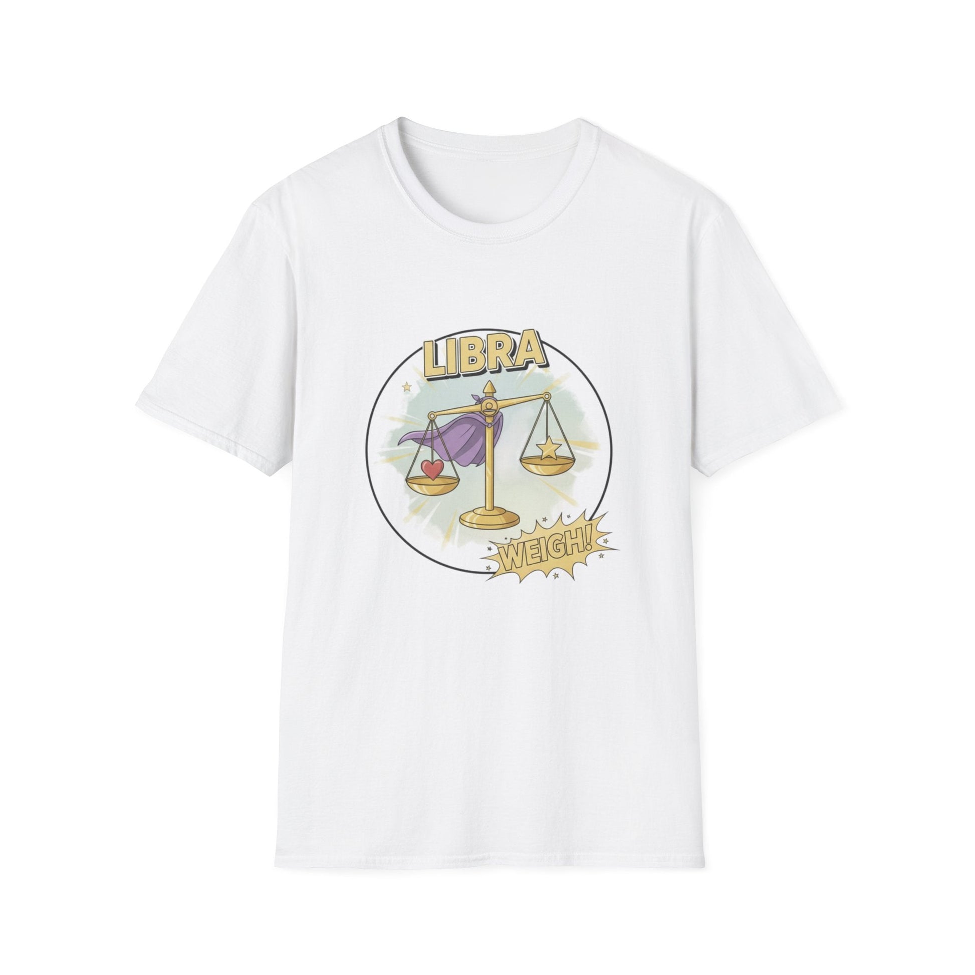 Libra Cartoon Zodiac  Tee — Vintage Globe Adventure Shirt - That Should Be on a T-Shirt