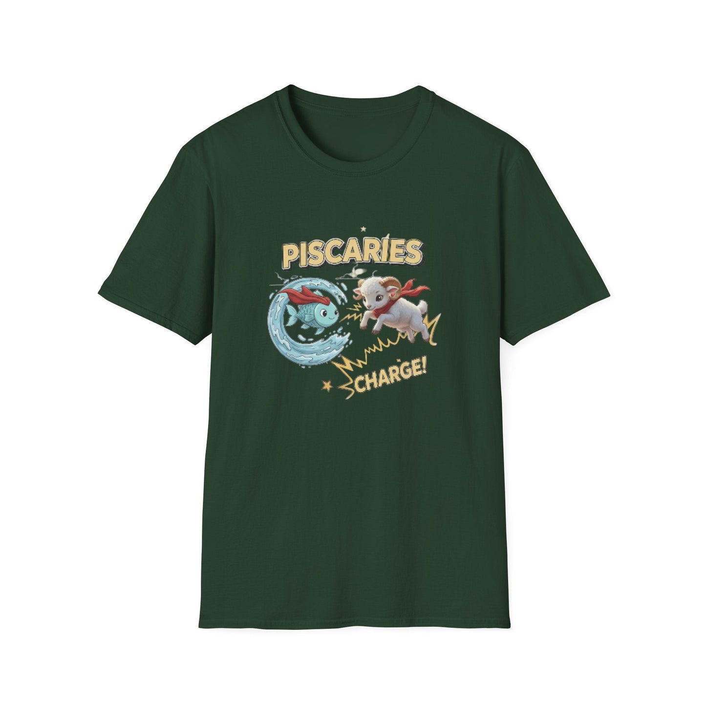 Piscaries Cusp Superhero Vintage T-Shirt — Retro Graphic Tee - That Should Be on a T-Shirt