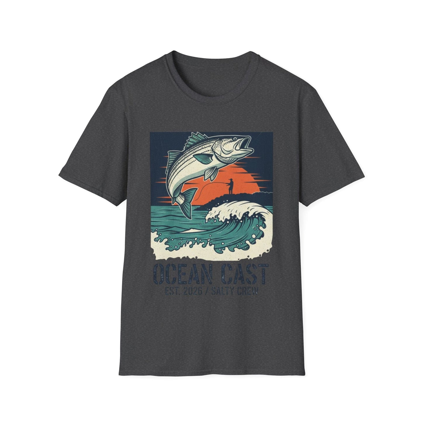 Salty Crew "Ocean Cast" Graphic Tee – Vintage Surf & Turf Style - That Should Be on a T-Shirt