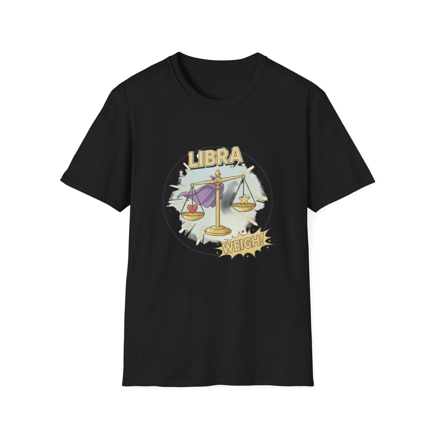 Libra Cartoon Zodiac  Tee — Vintage Globe Adventure Shirt - That Should Be on a T-Shirt