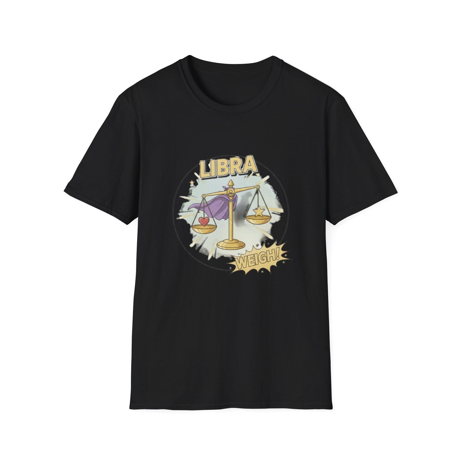 Libra Cartoon Zodiac  Tee — Vintage Globe Adventure Shirt - That Should Be on a T-Shirt