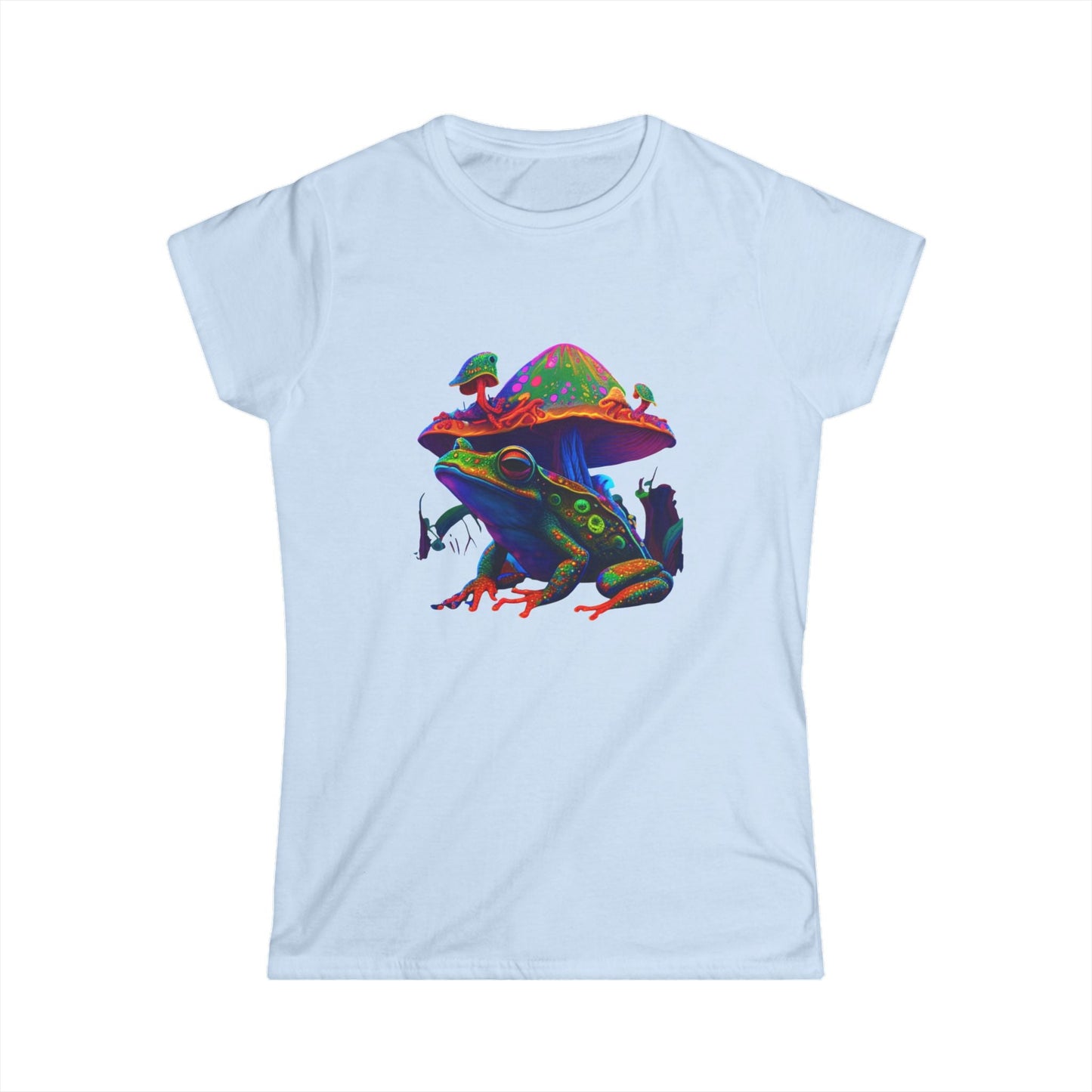 Cosmic Frog Mushroom Tee – Psychedelic Nature Graphic T-Shirt