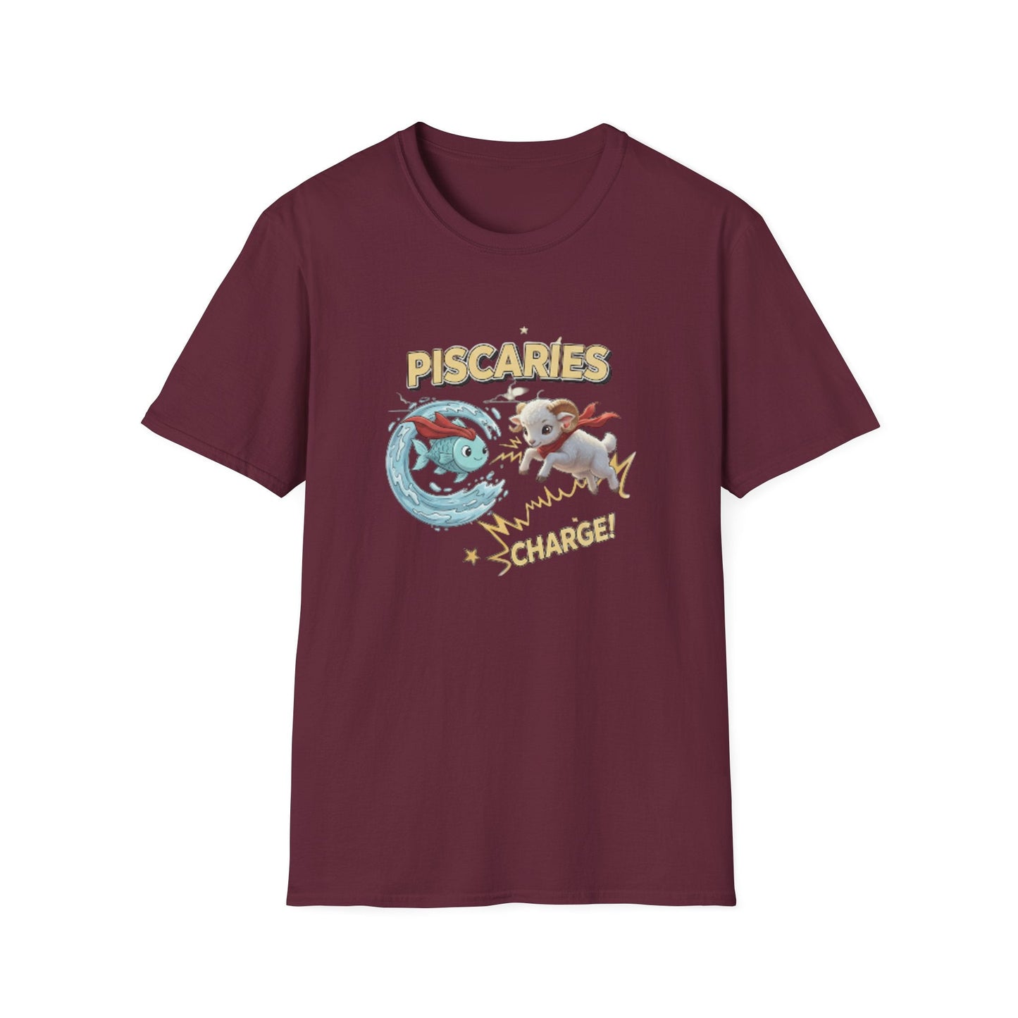 Piscaries Cusp Superhero Vintage T-Shirt — Retro Graphic Tee - That Should Be on a T-Shirt