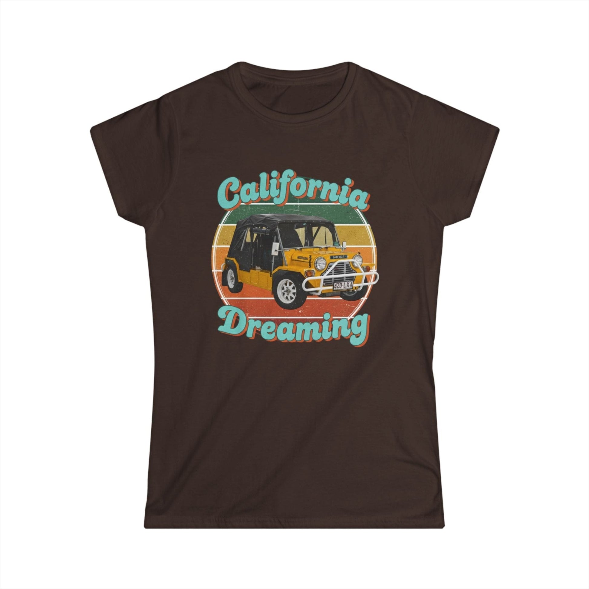 California Dreaming Tee — Vintage Surf Moke Women’s Shirt - That Should Be on a T-Shirt