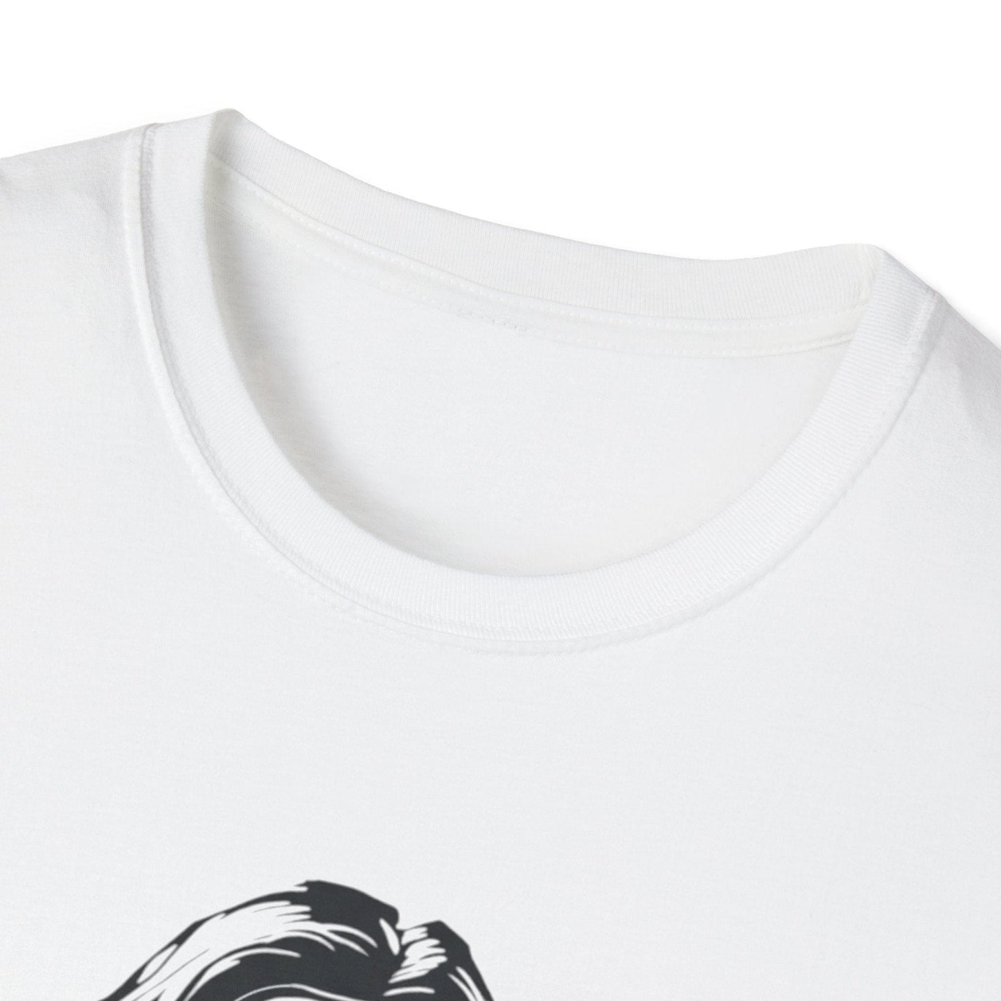 The Light: Minimalist Jesus Portrait Graphic T-Shirt - Faith & Modern Style - That Should Be on a T-Shirt