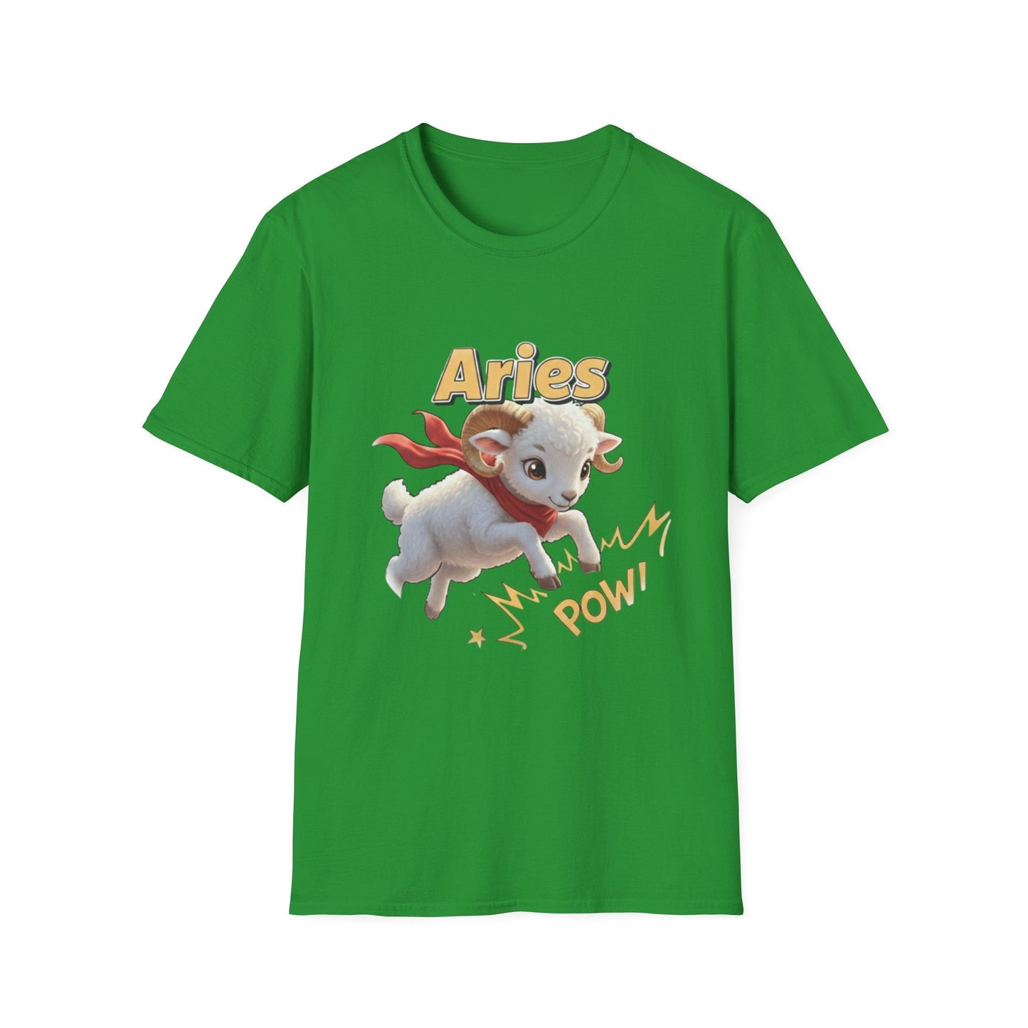 Aries Zodiac T-Shirt — Cute Superhero Ram ‘Pow!’ Graphic Tee - That Should Be on a T-Shirt