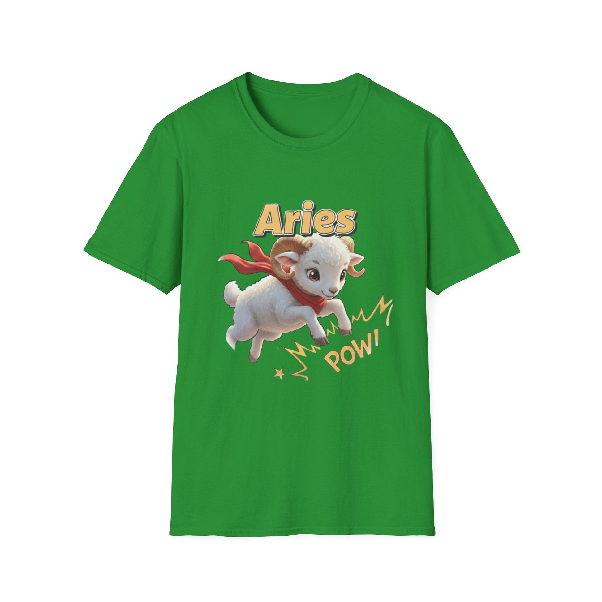 Aries Zodiac T-Shirt — Cute Superhero Ram ‘Pow!’ Graphic Tee - That Should Be on a T-Shirt