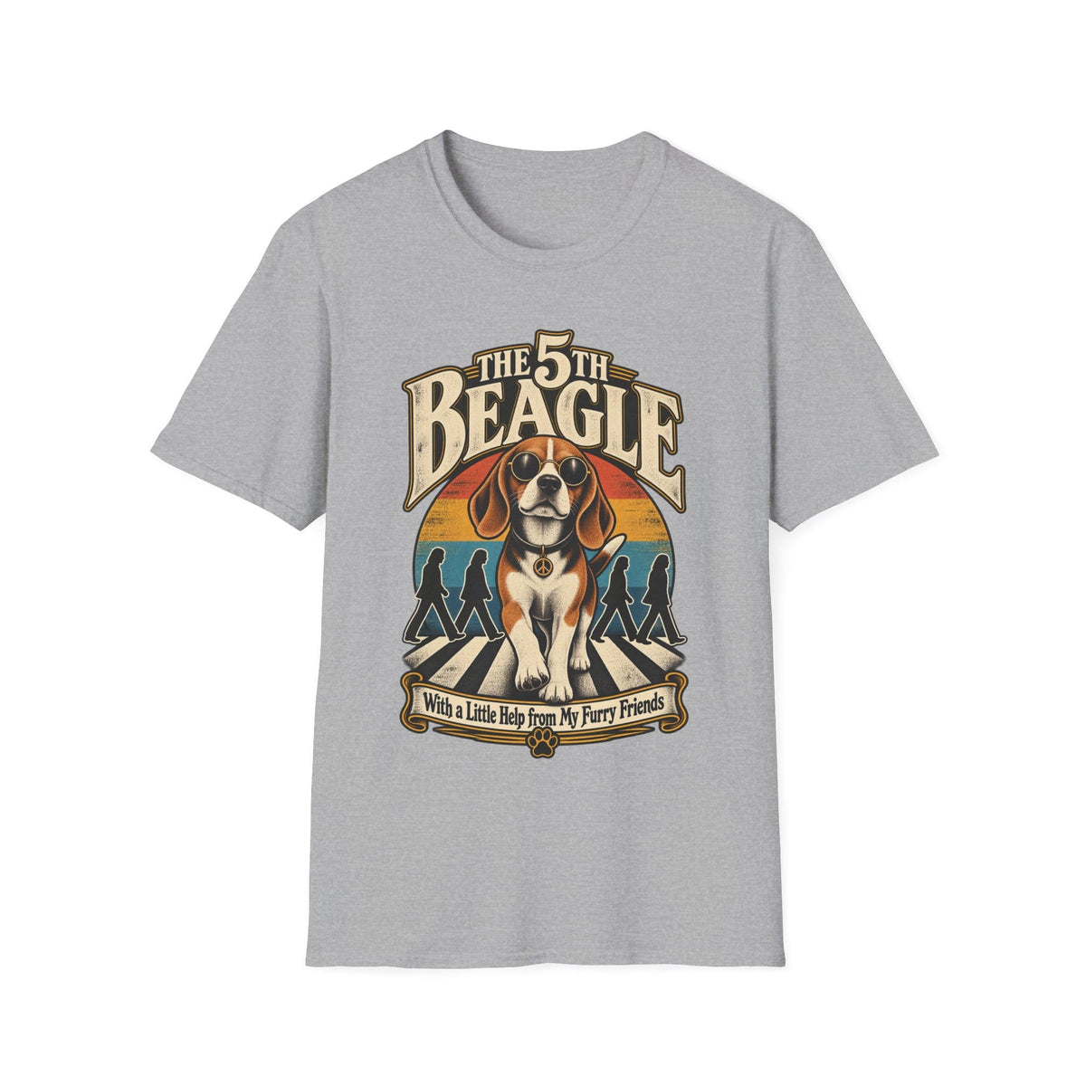 The 5th Beagle T-Shirt | Retro Music Dog Graphic Tee