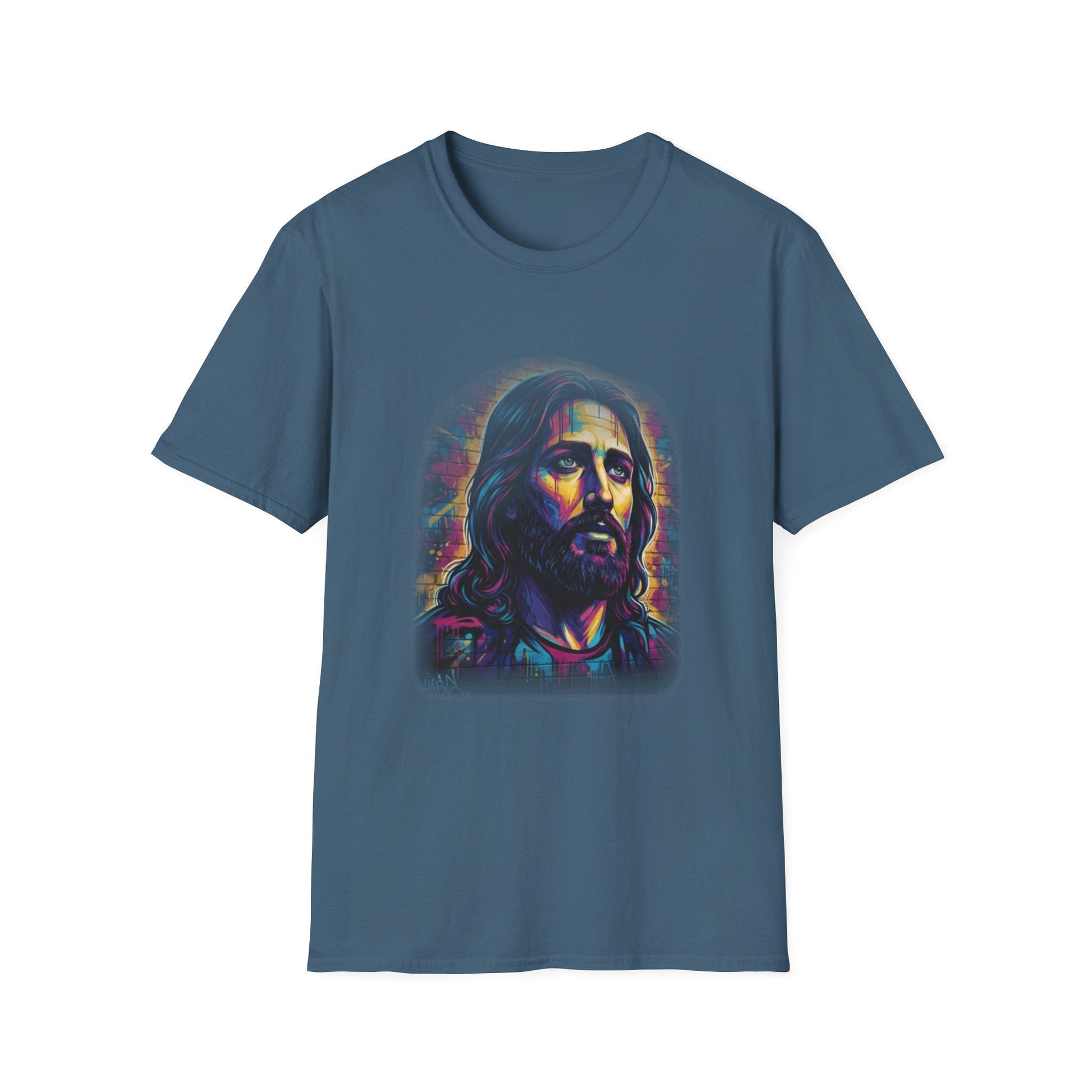 Urban Messiah – Vibrant Graffiti Art Premium Tee - That Should Be on a T-Shirt