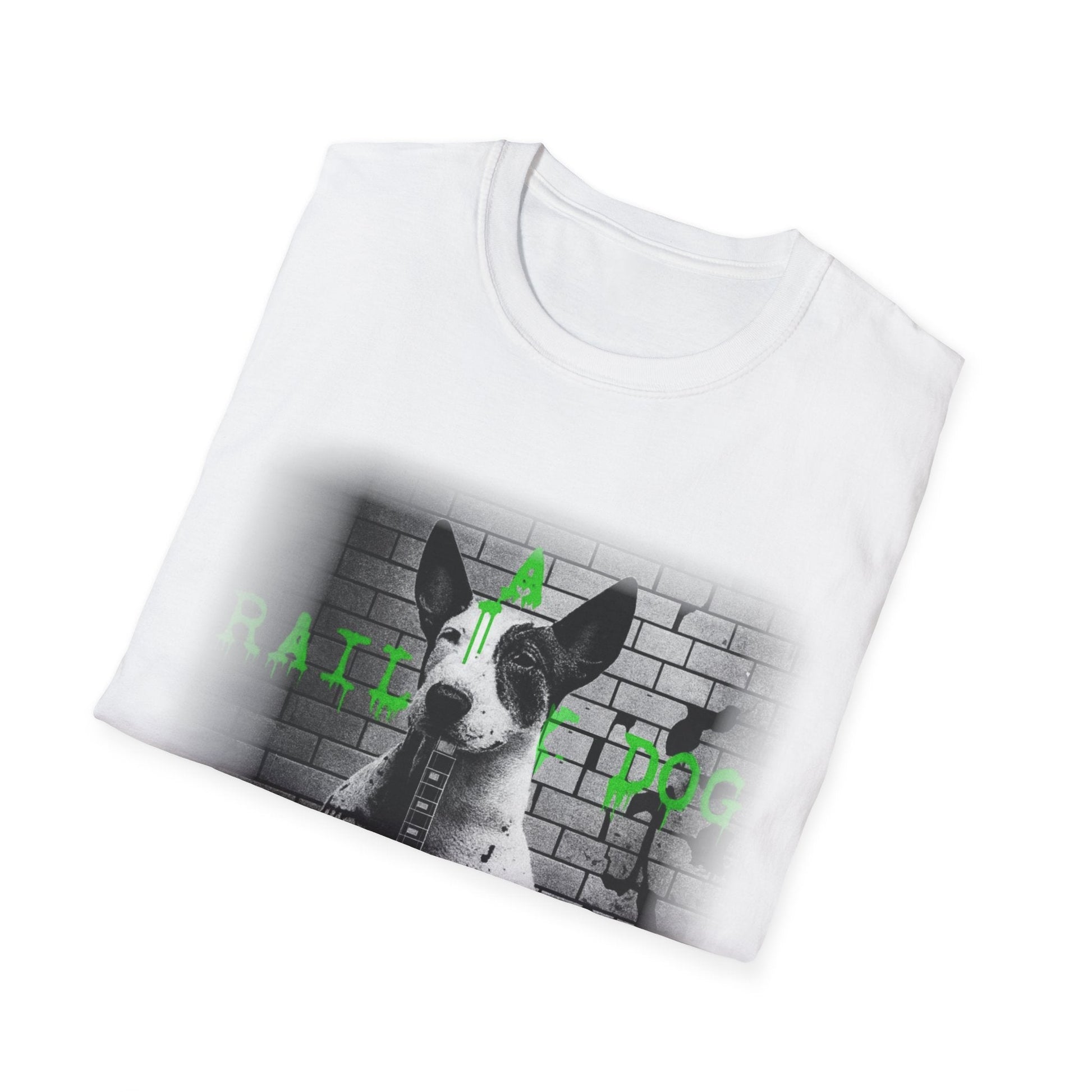 Unleashed: Heavy Metal Bull Terrier & V-Guitar Graphic T-Shirt - That Should Be on a T-Shirt