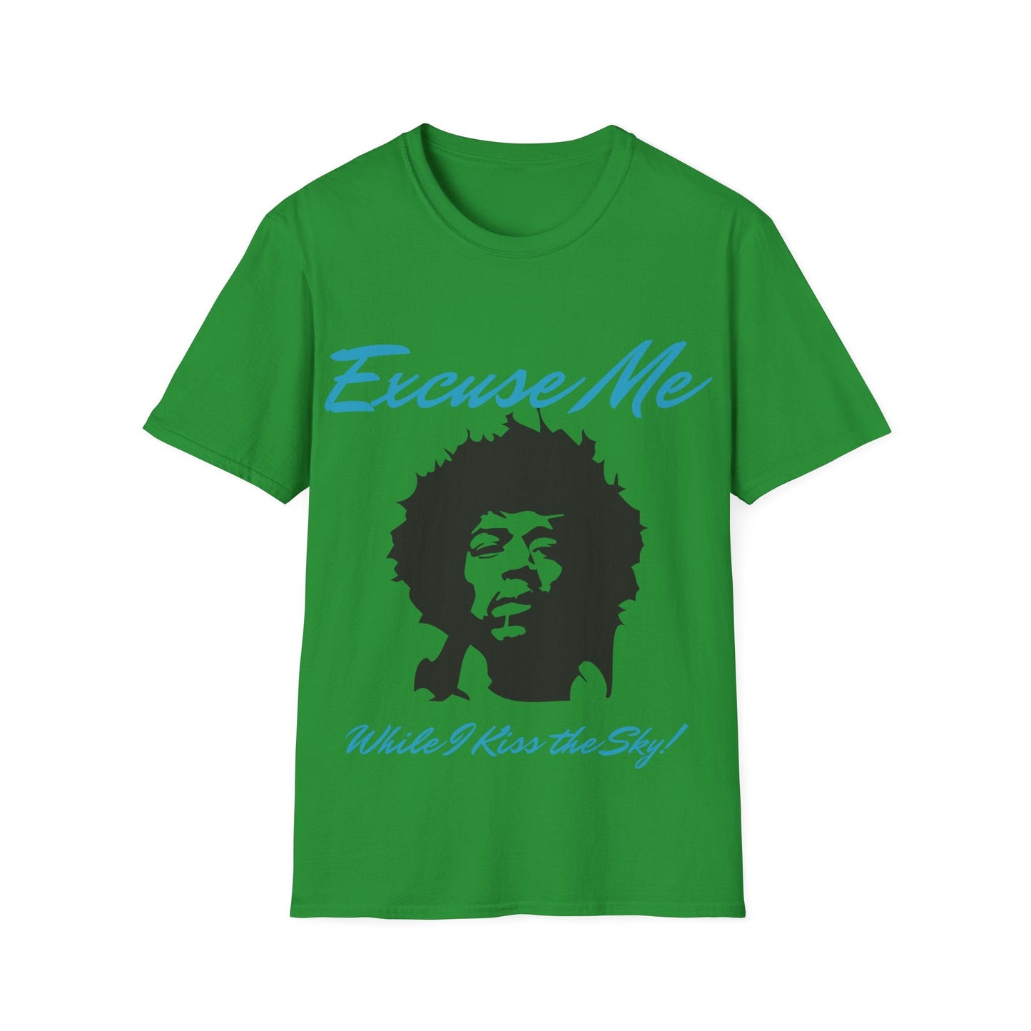 Jimi Hendrix Inspired T-Shirt - 'Excuse Me While I Kiss the Sky' Design