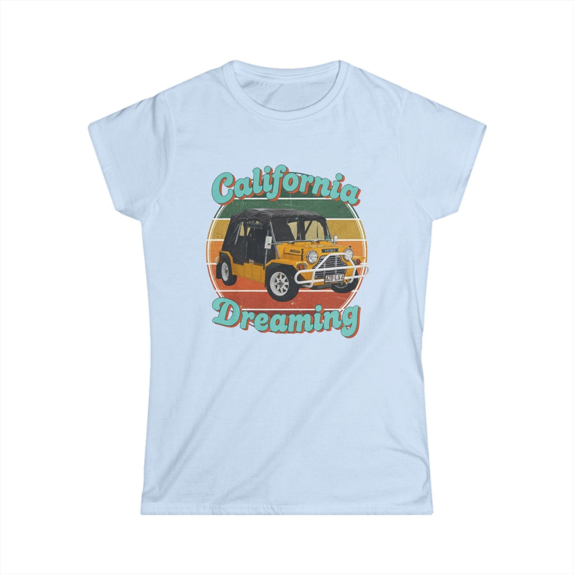 California Dreaming Tee — Vintage Surf Moke Women’s Shirt - That Should Be on a T-Shirt