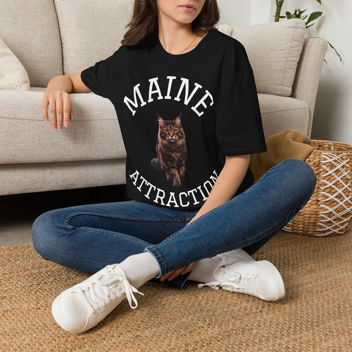 Maine Attraction T-Shirt | Cute Maine Coon Cat Tee for Cat Lovers