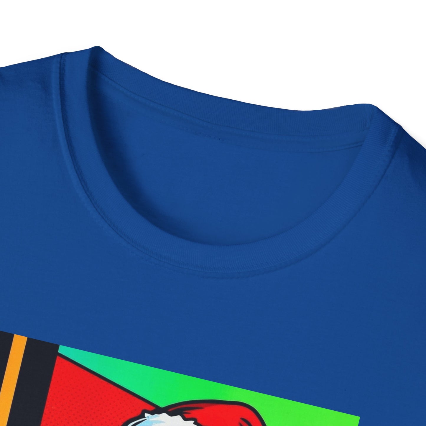Pop Art Santa T-Shirt | Modern Retro Christmas Graphic Tee