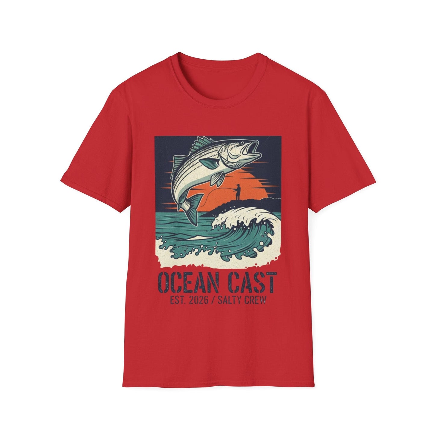 Salty Crew "Ocean Cast" Graphic Tee – Vintage Surf & Turf Style - That Should Be on a T-Shirt