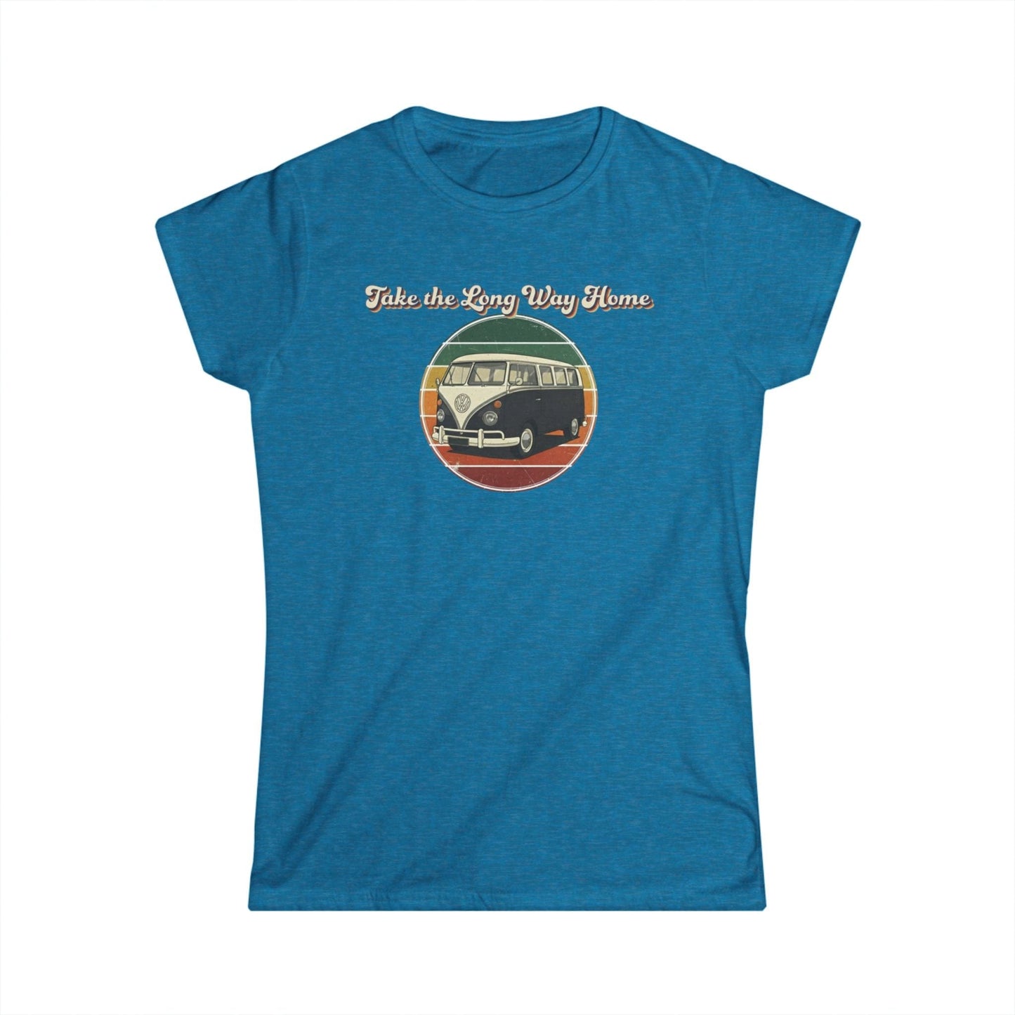 Retro VW Bus "Take the Long Way Home" T-Shirt