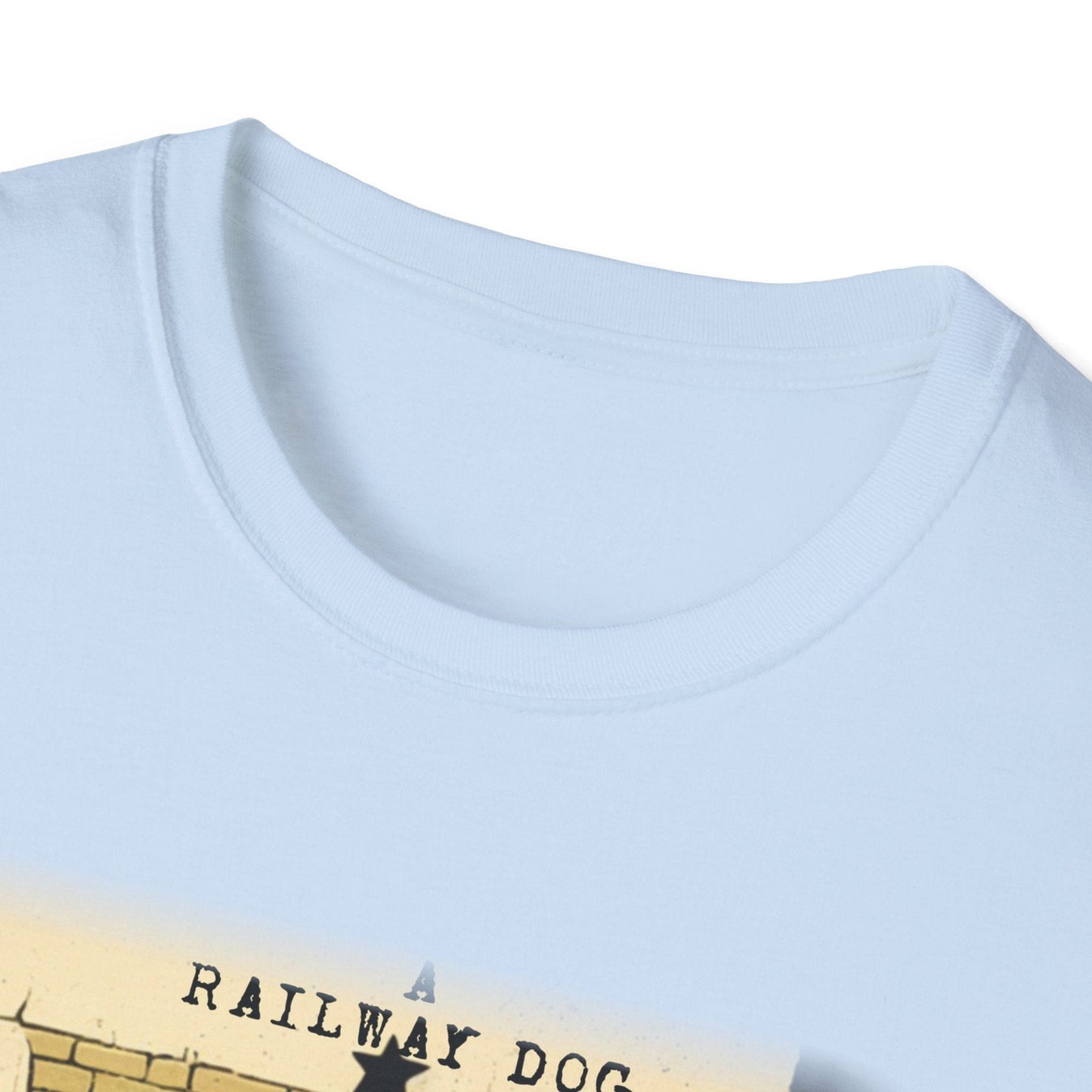 Railway Dog Christmas T-Shirt | Festive Golden Retriever Santa Hat Tee