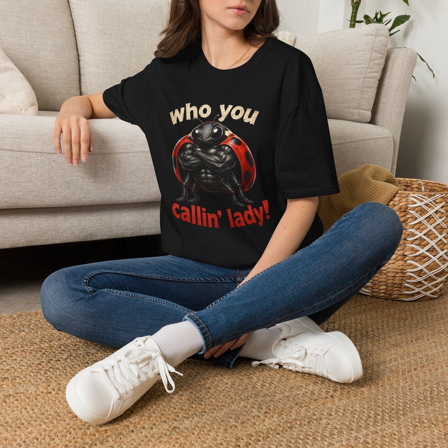 Who You Callin' Lady? Ladybug Graphic T-Shirt
