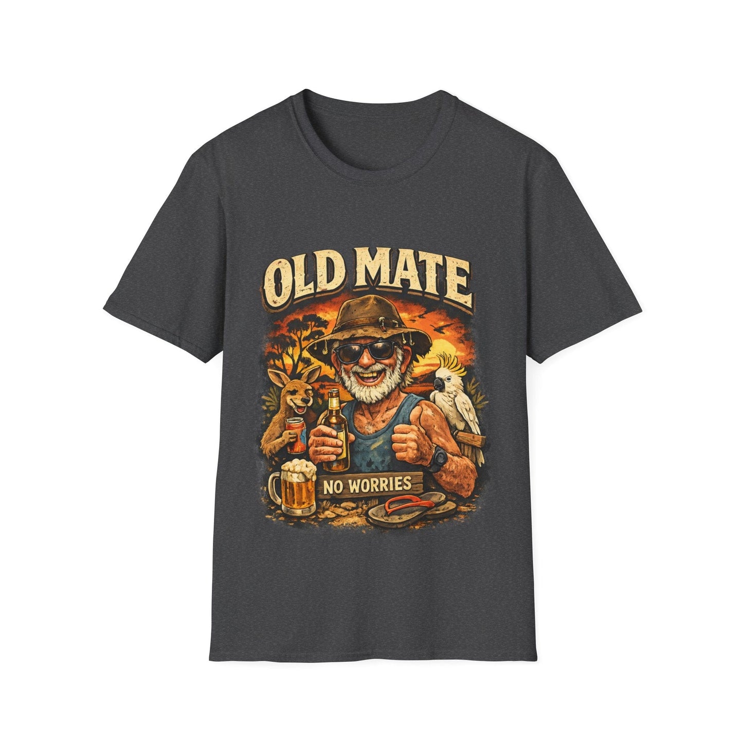 Old Mate No Worries T-Shirt – Vintage Aussie Beer Graphic Tee - That Should Be on a T-Shirt