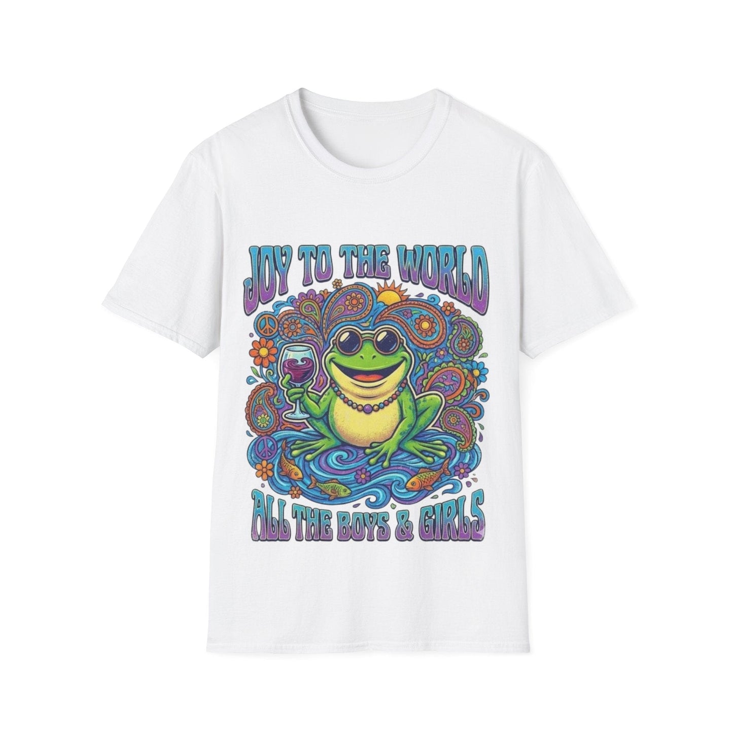 Joy to the World T-Shirt — Psychedelic Holiday Graphic Tee - That Should Be on a T-Shirt