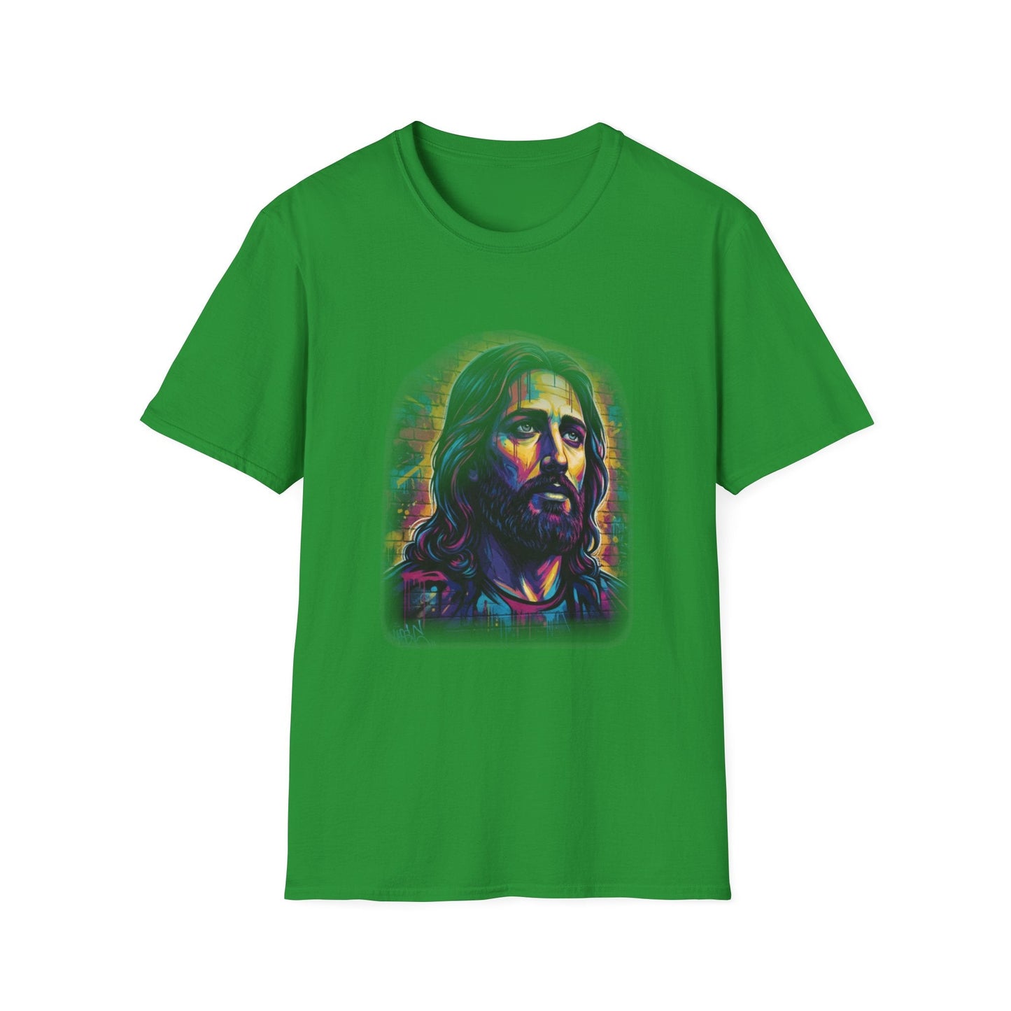 Urban Messiah – Vibrant Graffiti Art Premium Tee - That Should Be on a T-Shirt
