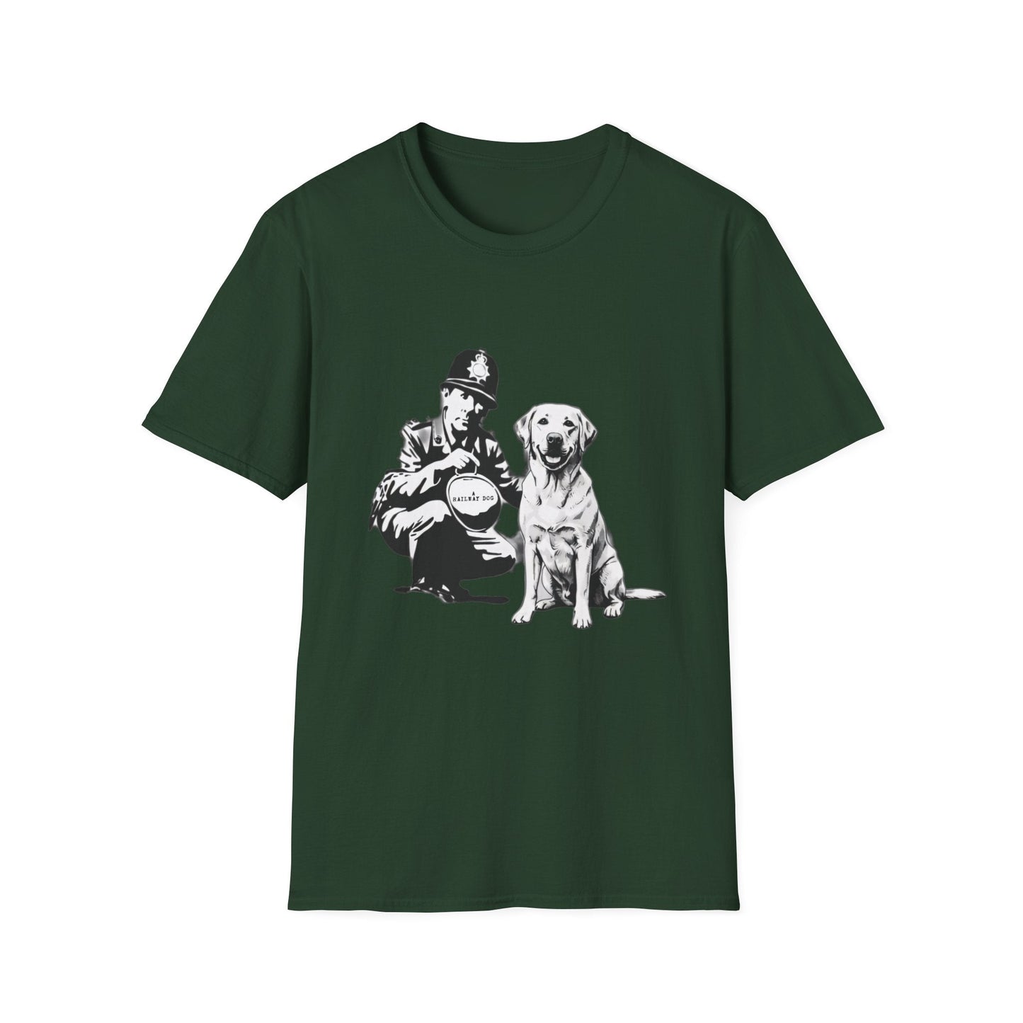 Vintage Police & Labrador Dog T-Shirt | Retro K9 Dog Lover Graphic Tee - That Should Be on a T-Shirt