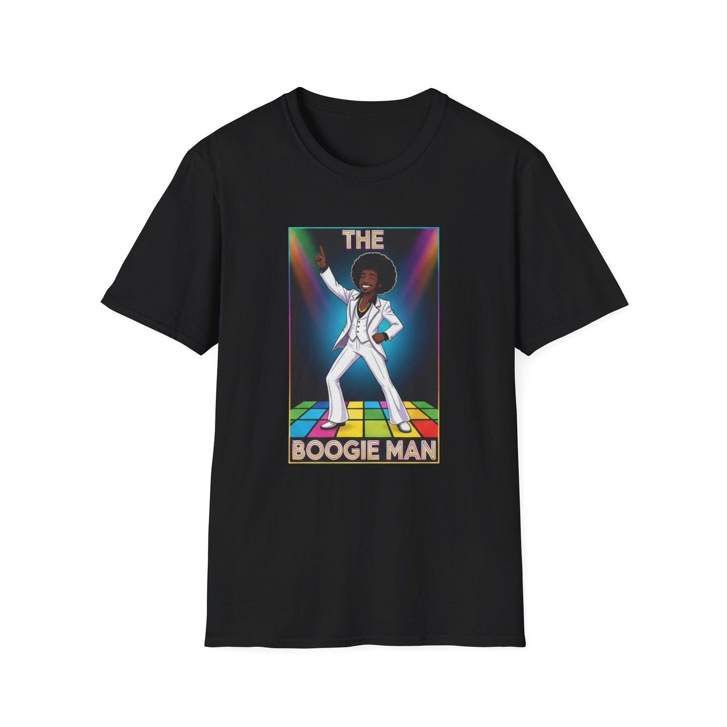 Boogie Man Disco T-Shirt — Retro 70s Dance Floor Graphic Tee