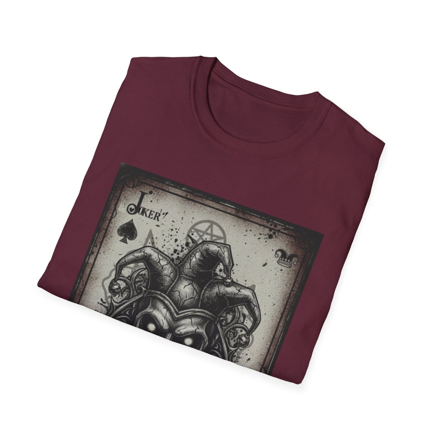 Dark Joker Skull Playing Card T-Shirt | Gothic Streetwear Graphic Tee