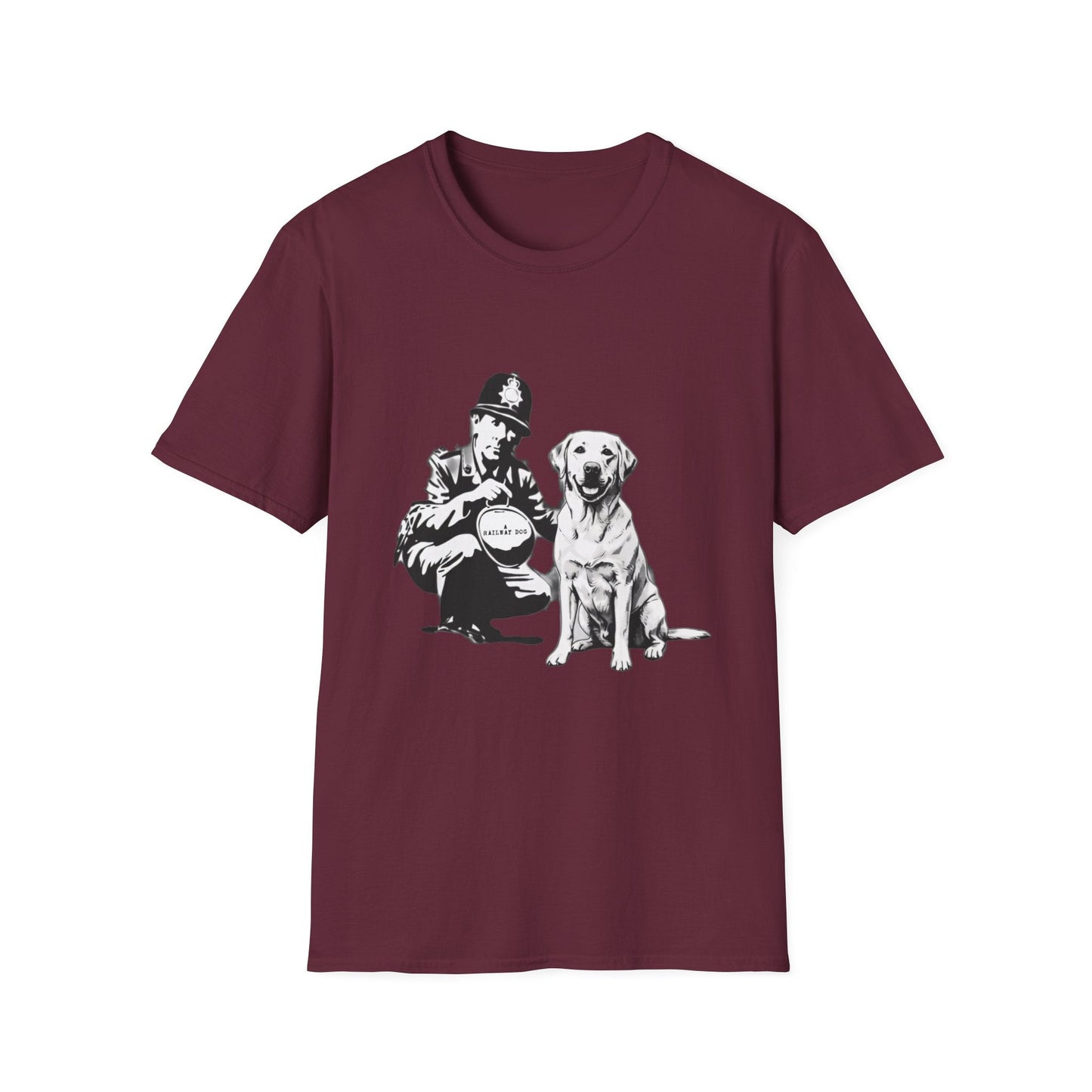 Vintage Police & Labrador Dog T-Shirt | Retro K9 Dog Lover Graphic Tee - That Should Be on a T-Shirt