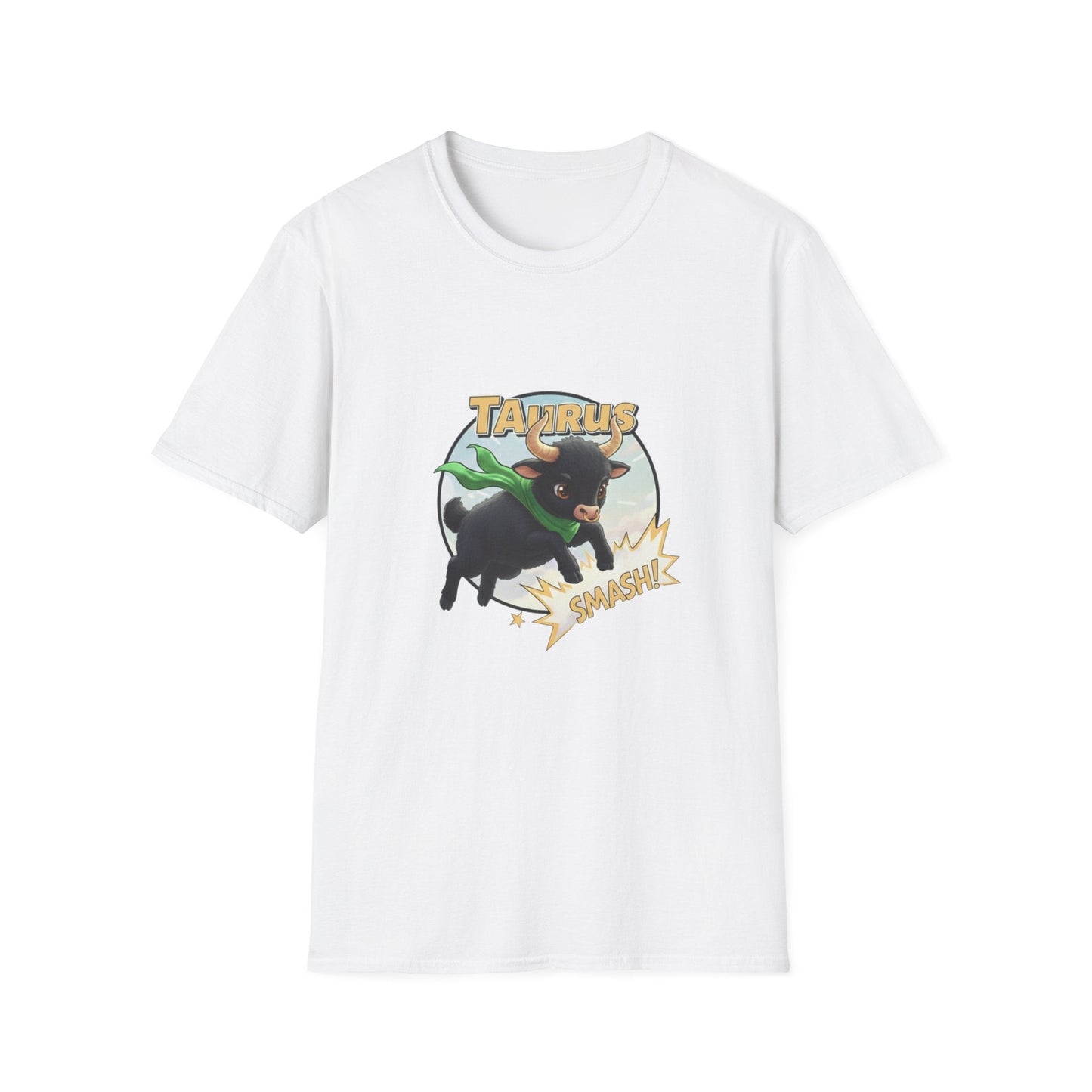 Taurus Smash! Superhero Bull Graphic Tee - That Should Be on a T-Shirt