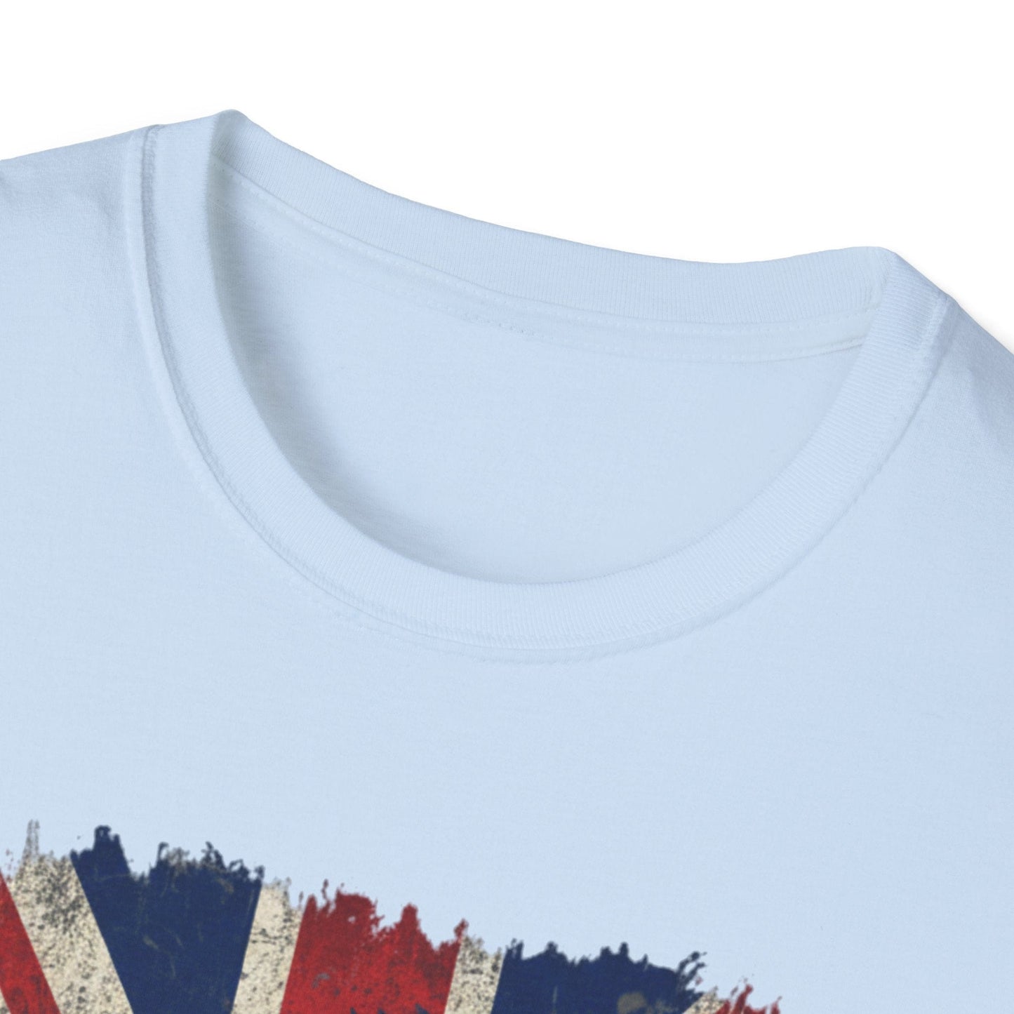 British Lion Strength & Courage T-Shirt - Distressed Union Jack Graphic Tee