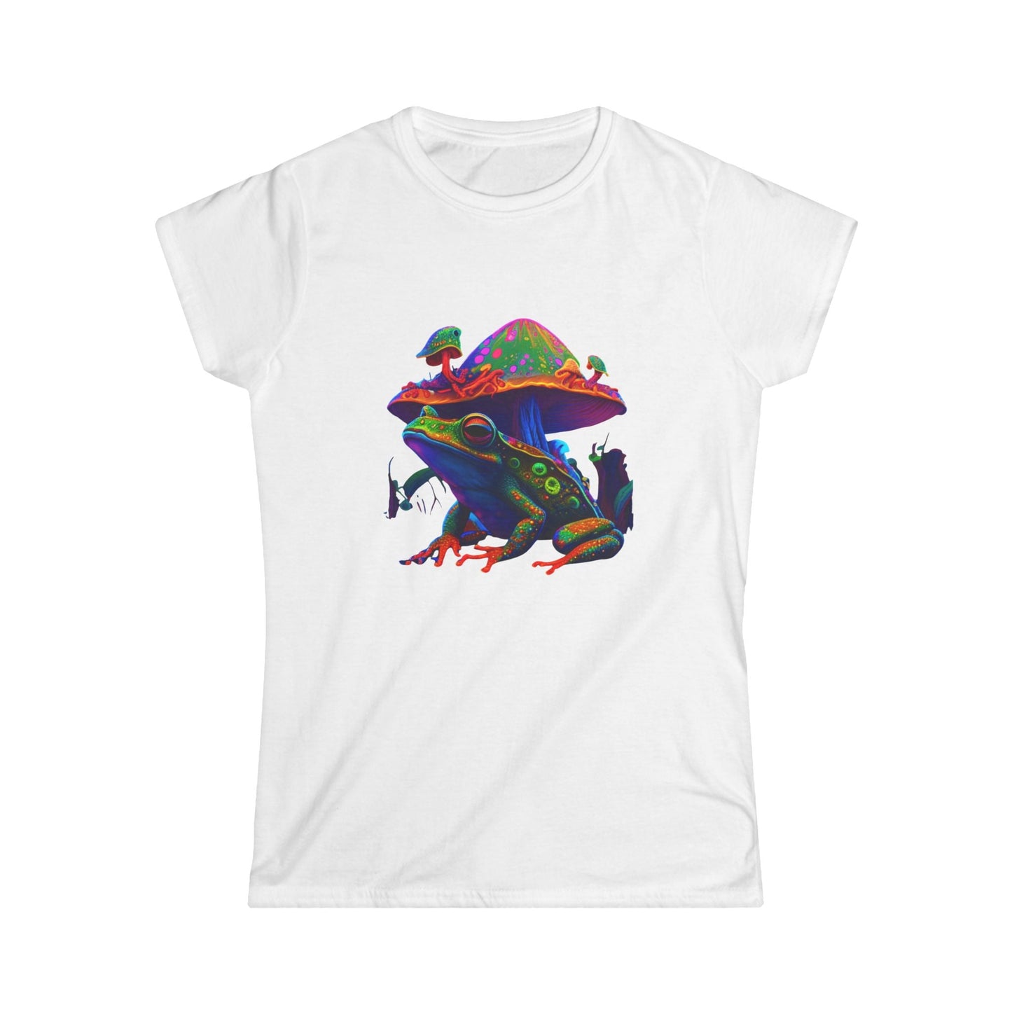 Cosmic Frog Mushroom Tee – Psychedelic Nature Graphic T-Shirt