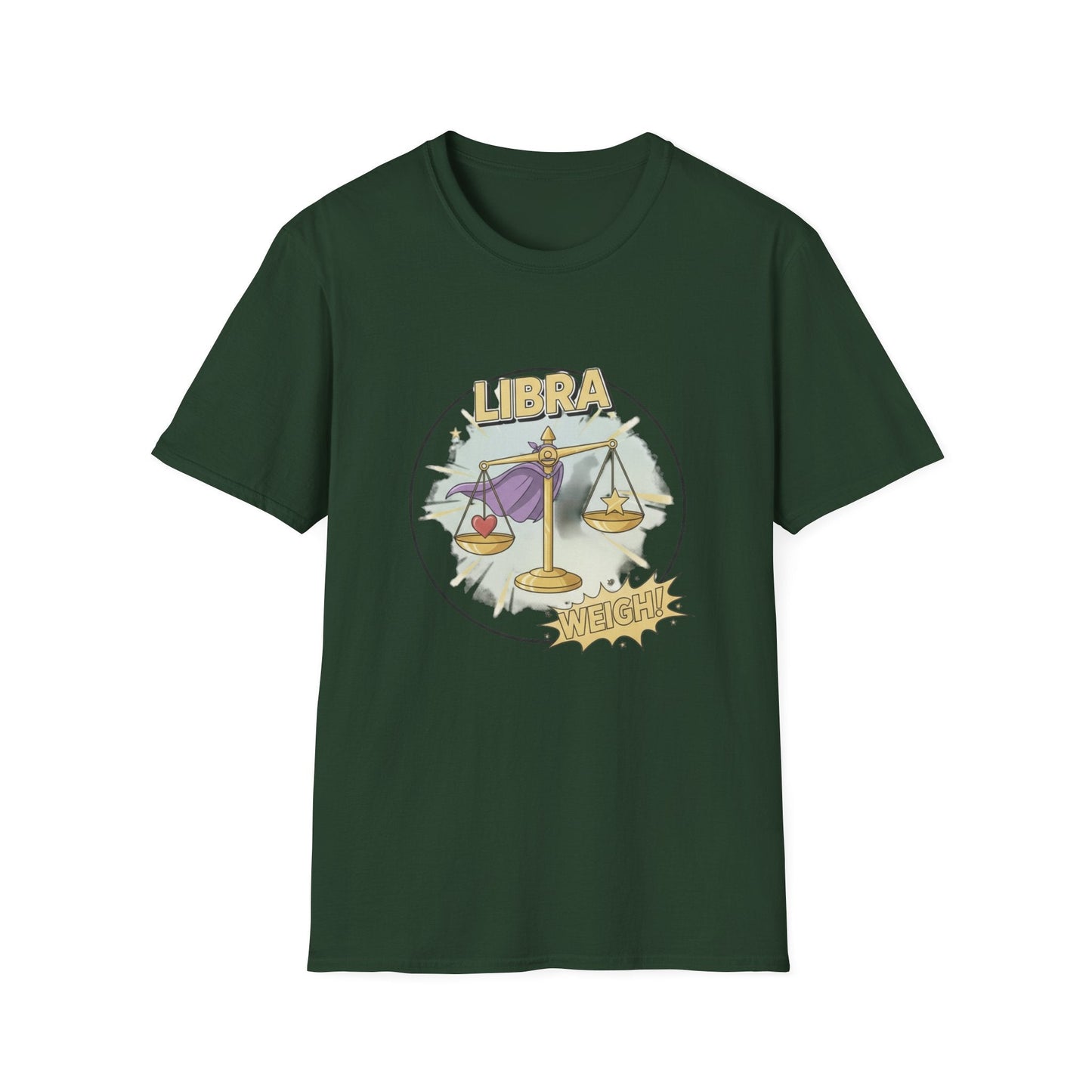 Libra Cartoon Zodiac  Tee — Vintage Globe Adventure Shirt - That Should Be on a T-Shirt