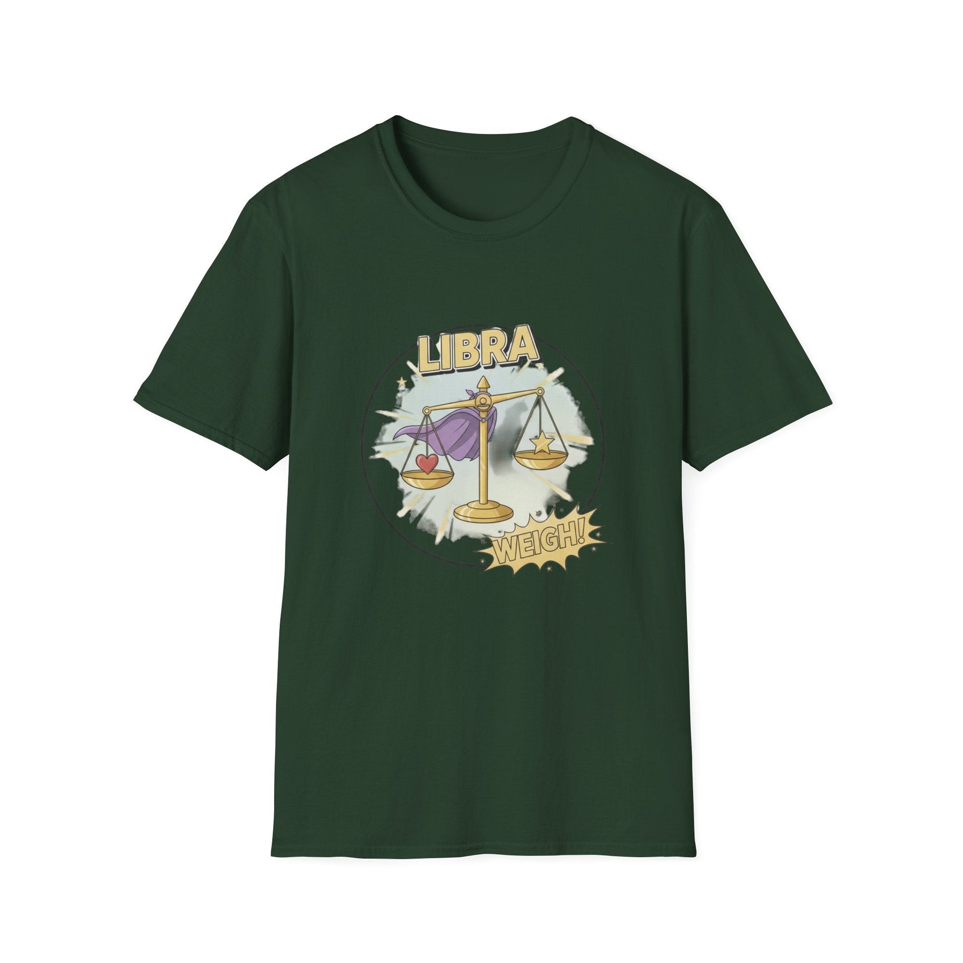 Libra Cartoon Zodiac  Tee — Vintage Globe Adventure Shirt - That Should Be on a T-Shirt